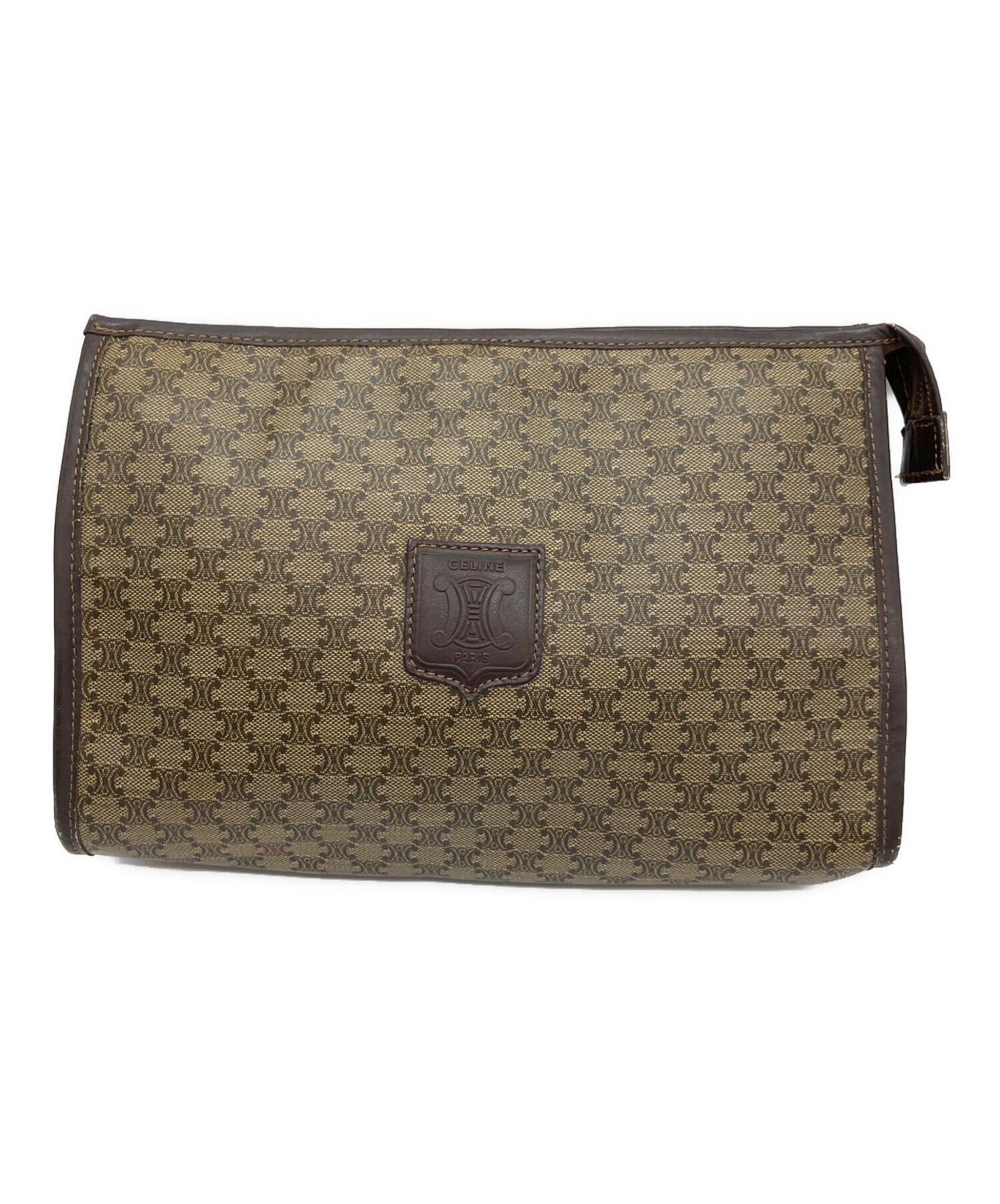 中古・古着通販】CELINE (セリーヌ) セカンドバッグ ブラウン 