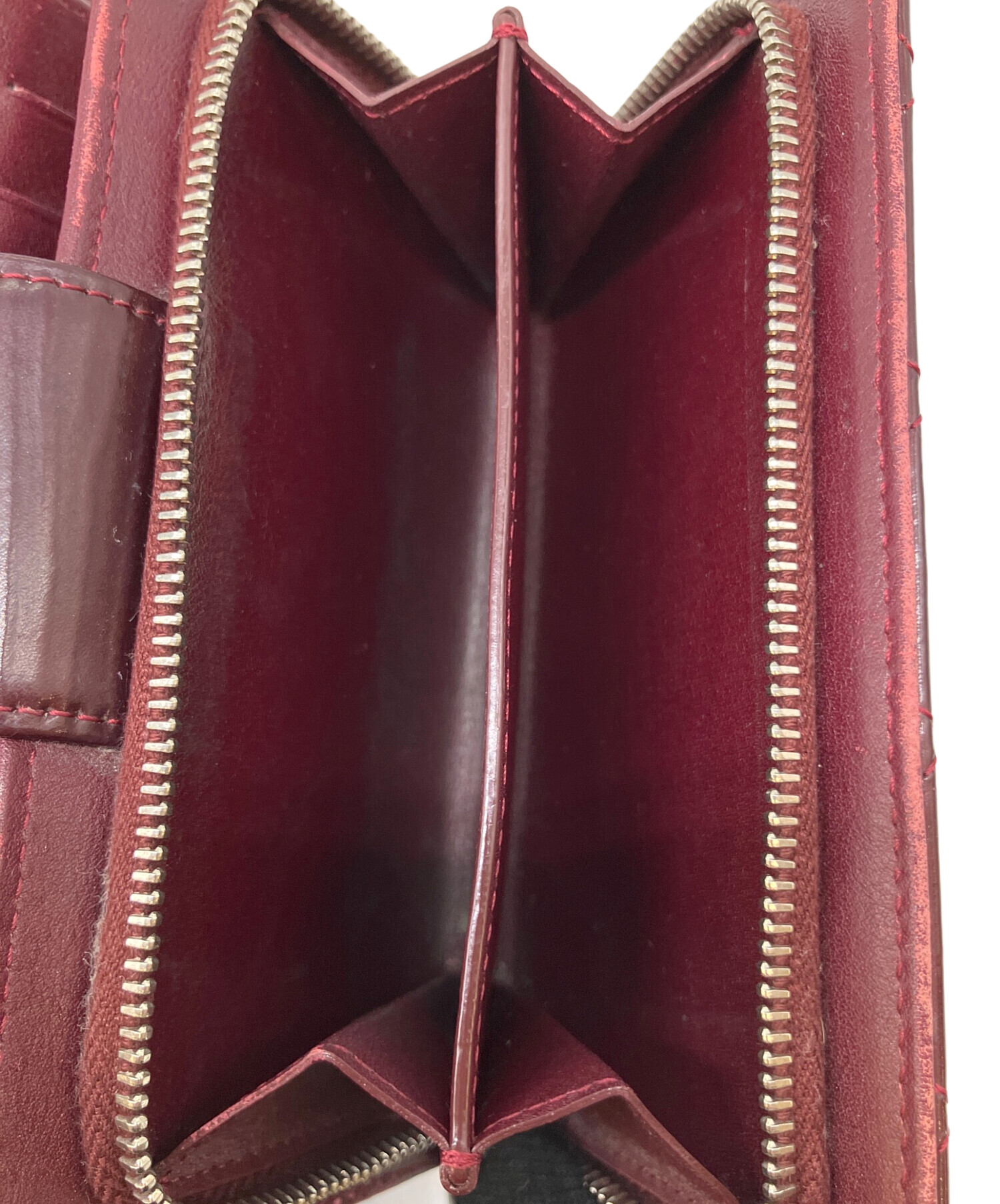 CHANEL 二つ折り財布 ワインレッド 中古・古着通販】CHANEL (シャネル) 2つ折り財布 ワインレッド