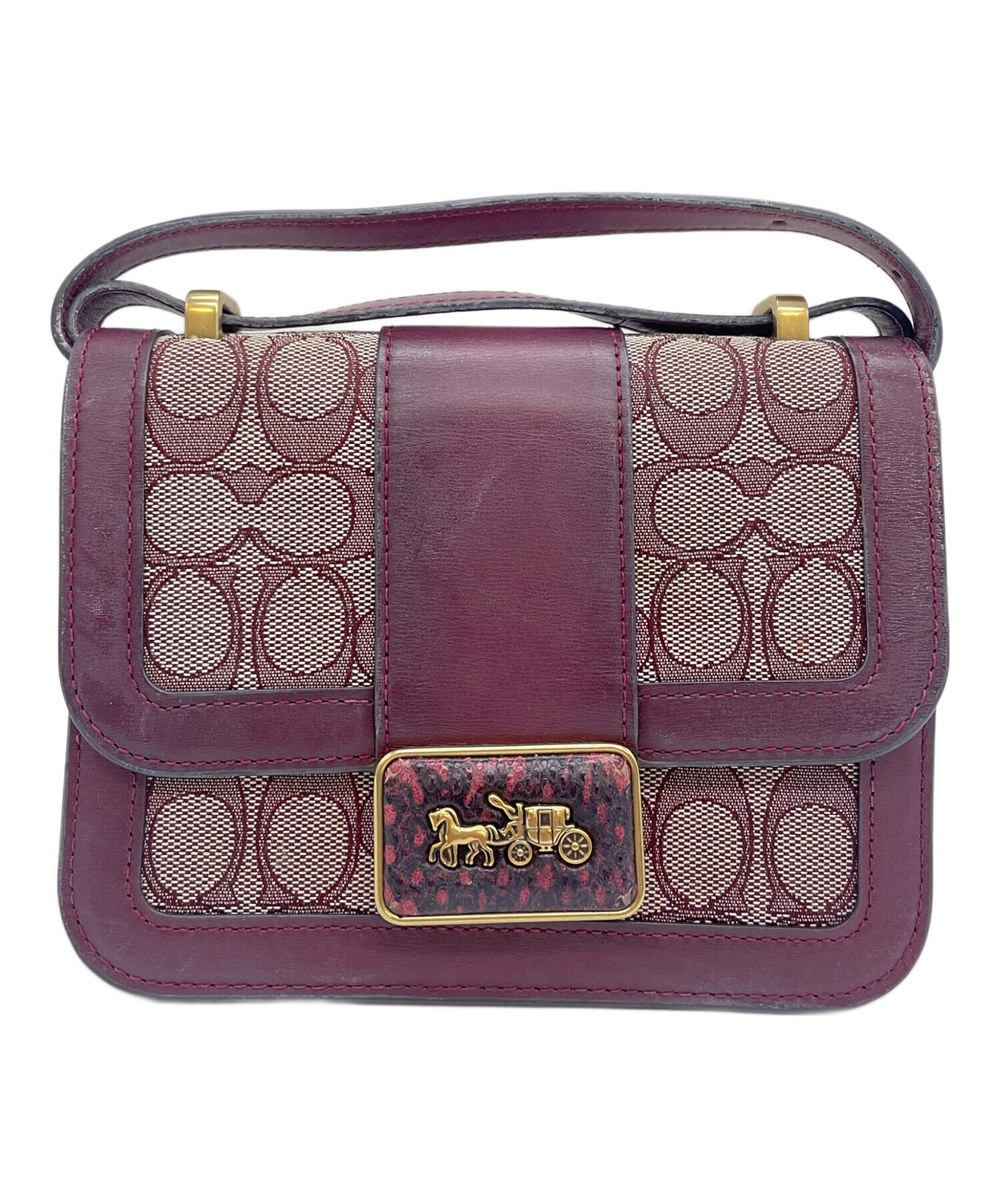 coach ショルダーバッグ 紫 COACH コーチ ミニショルダーバッグ