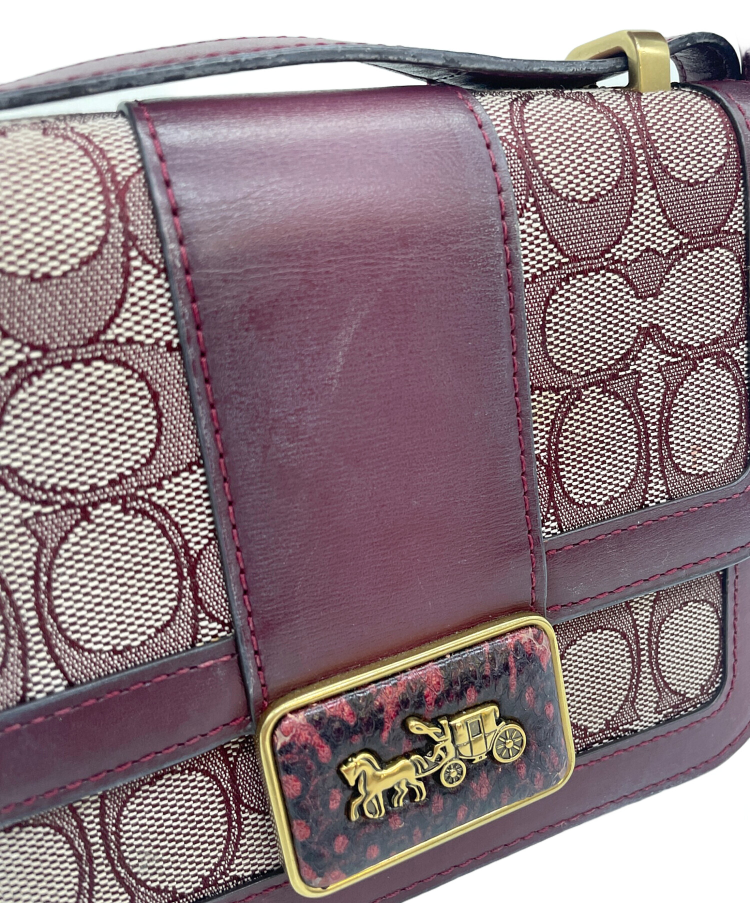 中古・古着通販】COACH (コーチ) シグネチャージャガード アリー 