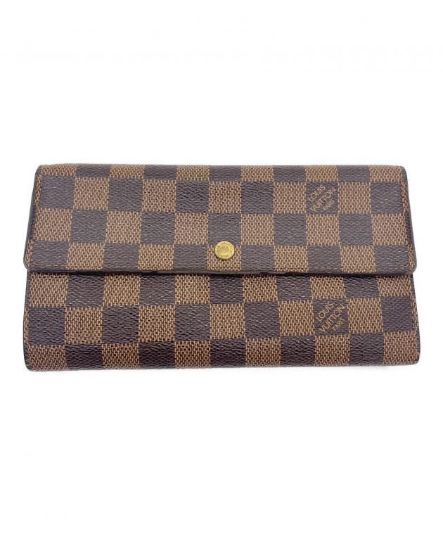 LOUIS VUITTON ルイヴィトン ポルトフォイユ サラ ダミエ 中古・古着通販】LOUIS VUITTON (ルイ ヴィトン) ダミエ