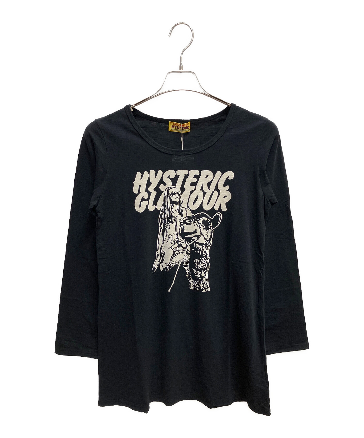 HYSTERIC GLAMOUR 長袖カットソー S ブラック 中古・古着通販】Hysteric Glamour (ヒステリックグラマー) VISIT