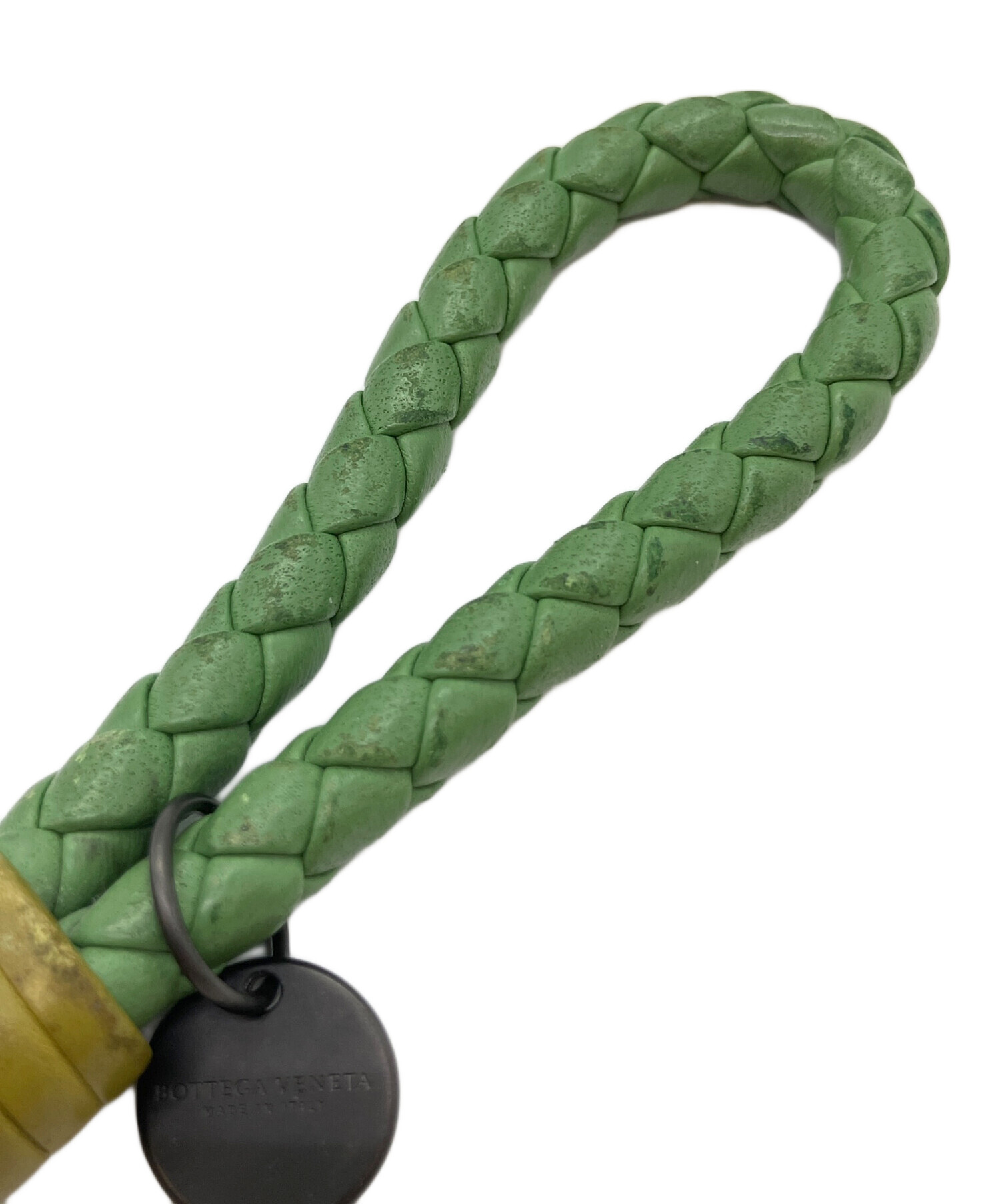 中古・古着通販】BOTTEGA VENETA (ボッテガベネタ) キーリング 黄緑
