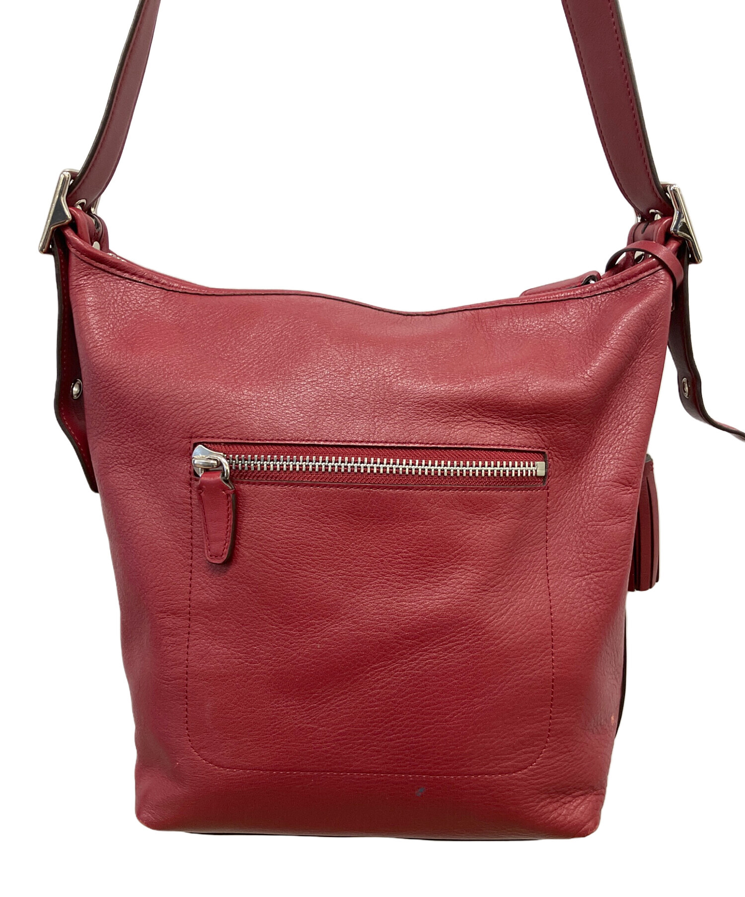 中古・古着通販】COACH (コーチ) ショルダーバッグ レッド｜ブランド