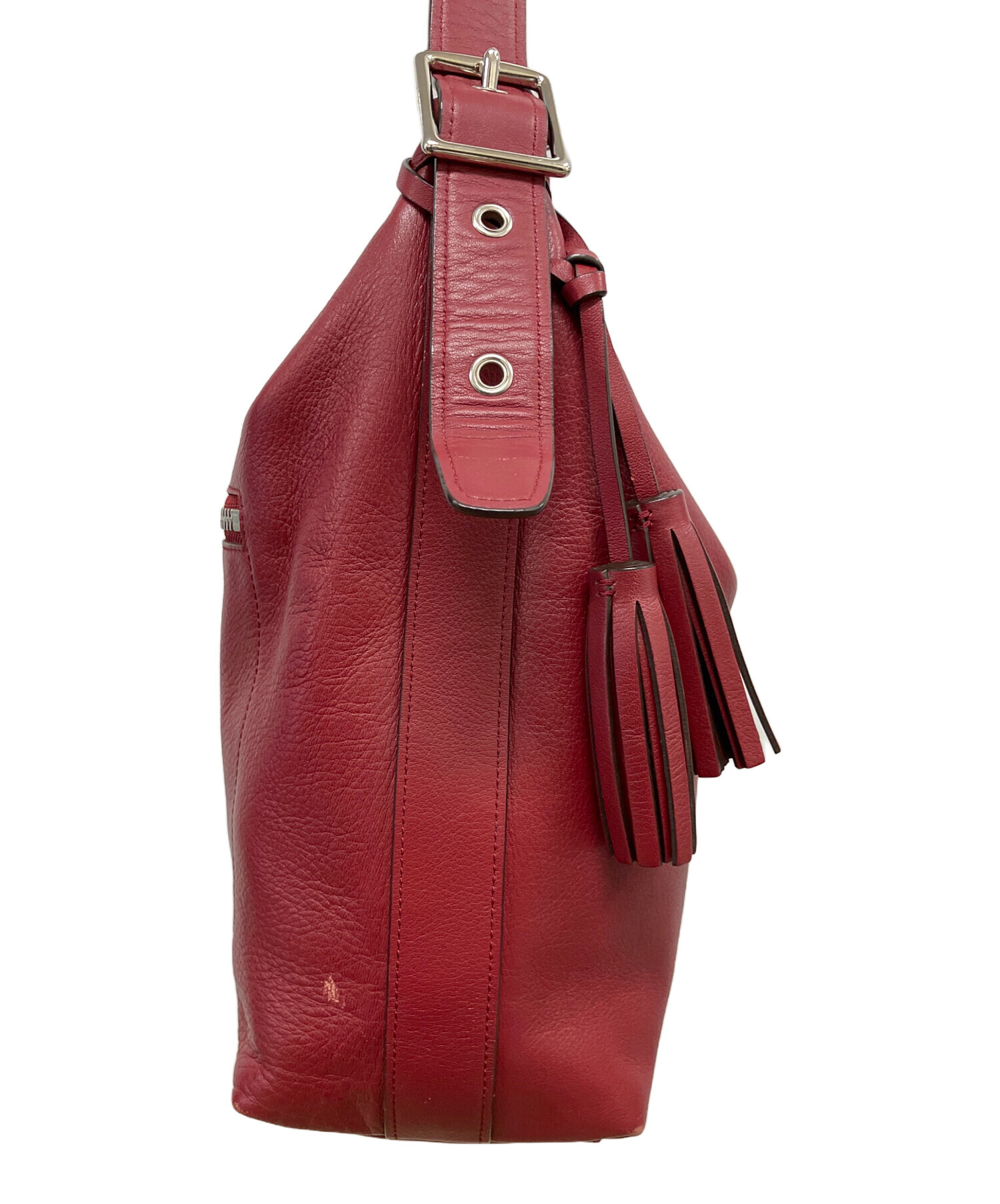 COACH コーチ ショルダーバッグ  赤 【古着】【中古】【送料無料】 中古・古着通販】COACH (コーチ) ショルダーバッグ レッド｜ブランド