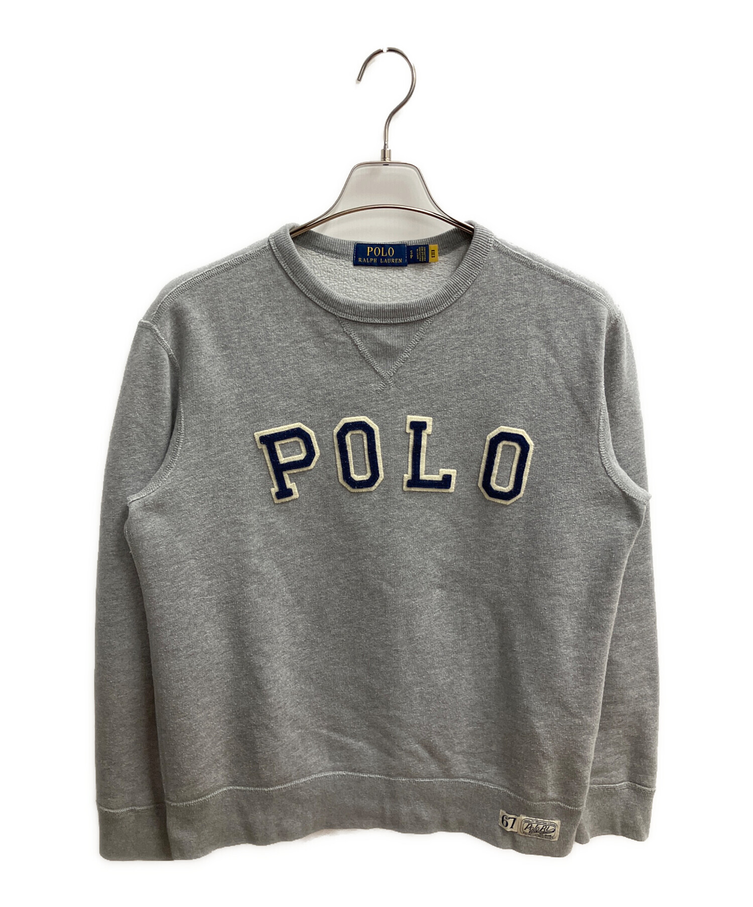 Ralph Lauren ラルフローレン　グレー トレーナー 中古・古着通販】POLO RALPH LAUREN (ポロ・ラルフローレン