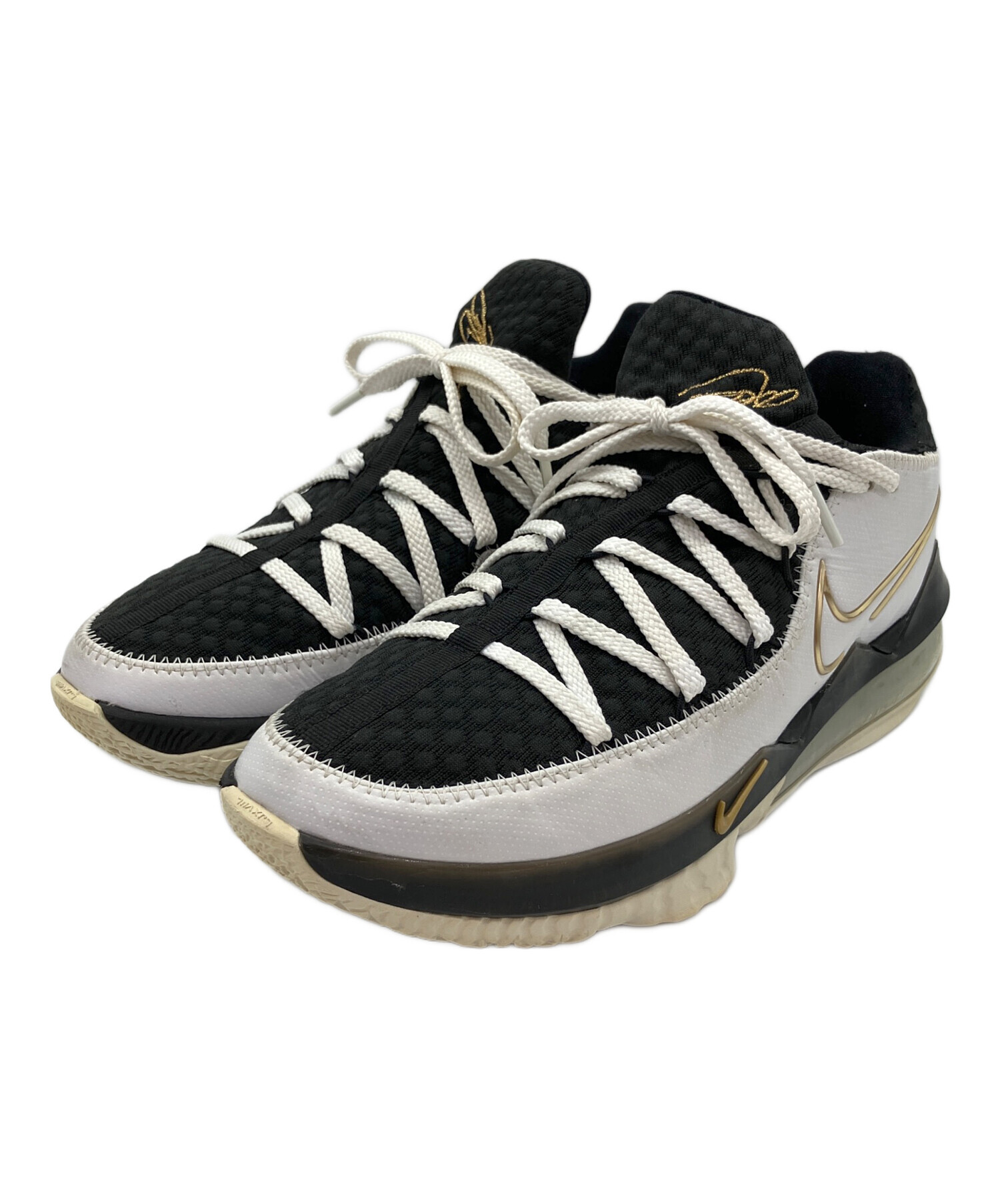 中古・古着通販】NIKE (ナイキ) LEBRON 17 LOW ホワイト×ブラック 