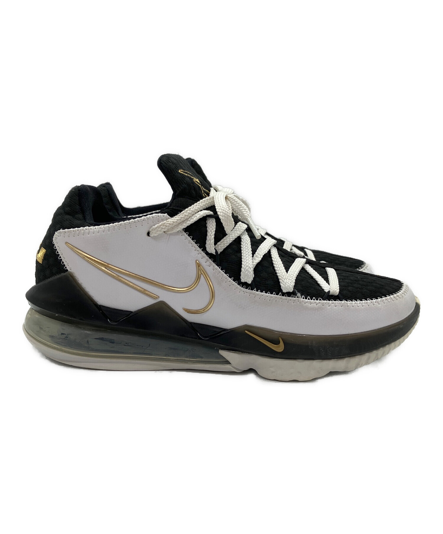 中古・古着通販】NIKE (ナイキ) LEBRON 17 LOW ホワイト×ブラック
