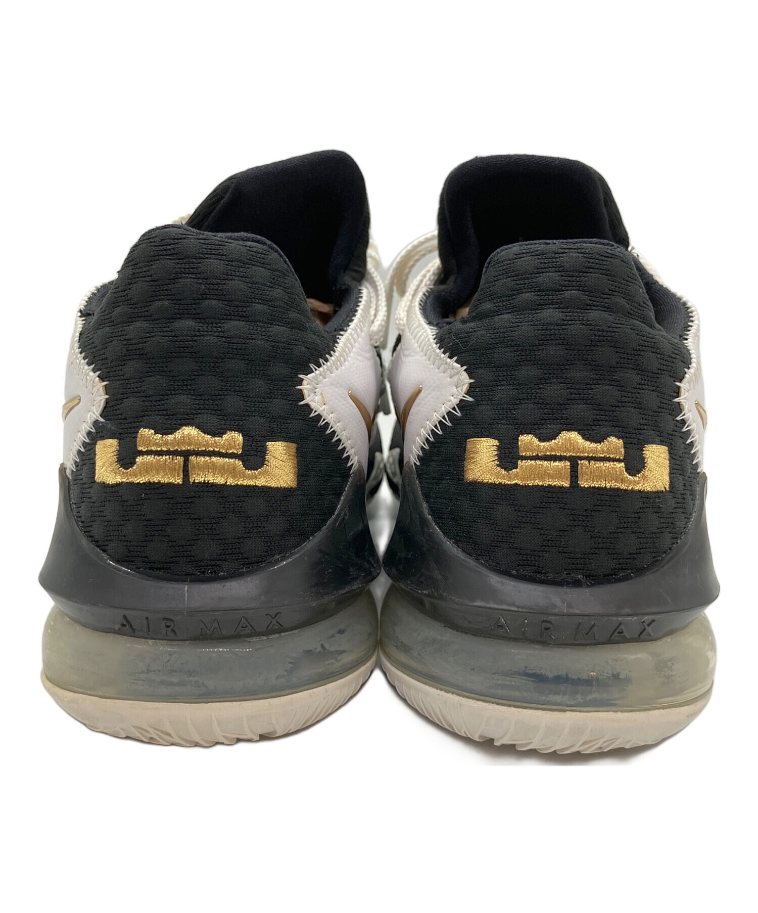 中古・古着通販】NIKE (ナイキ) LEBRON 17 LOW ホワイト×ブラック