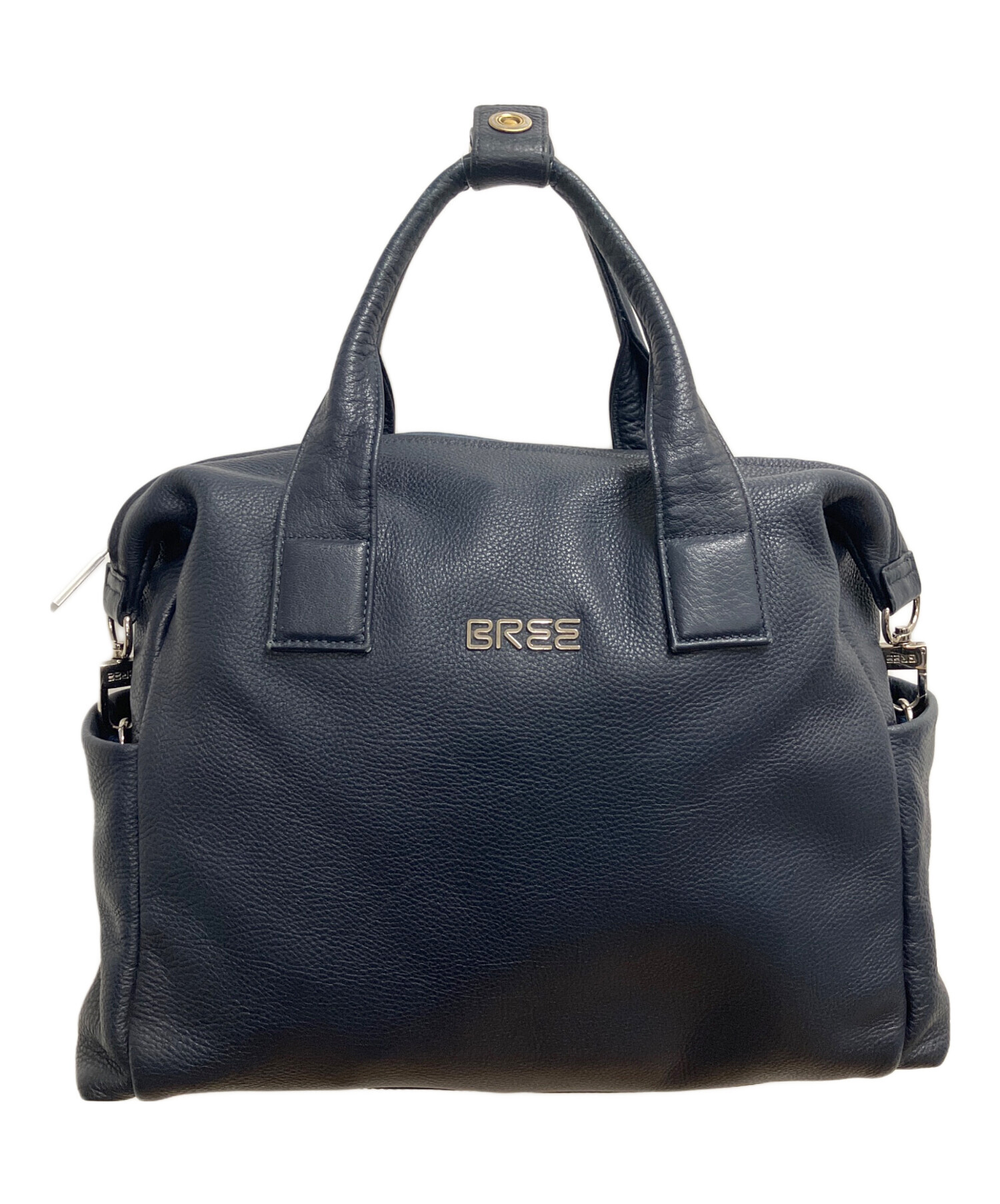 BREE 就活バック 中古・古着通販】BREE (ブリー) ビジネスバッグ ネイビー｜ブランド