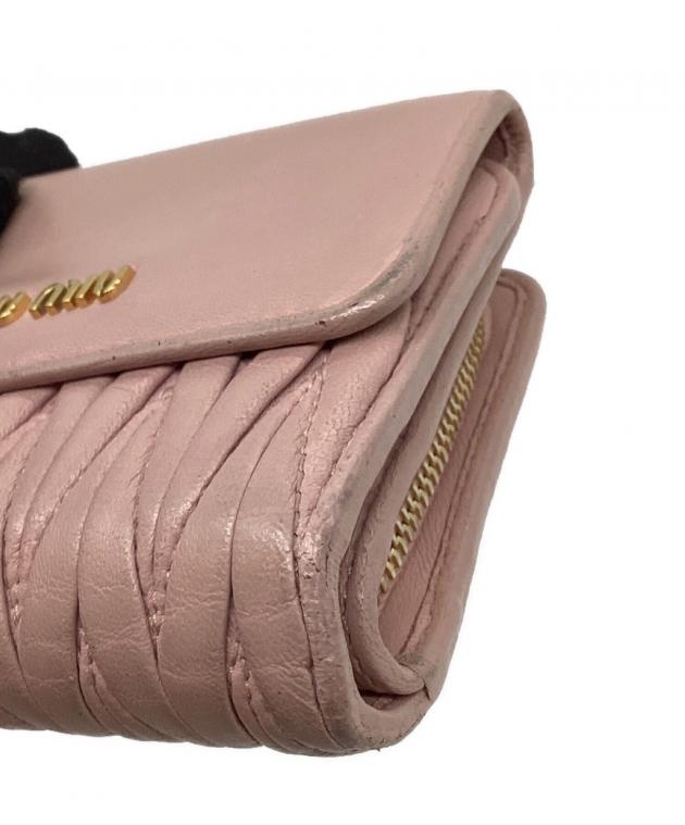 中古・古着通販】MIU MIU (ミュウミュウ) マテラッセ 2つ折り財布