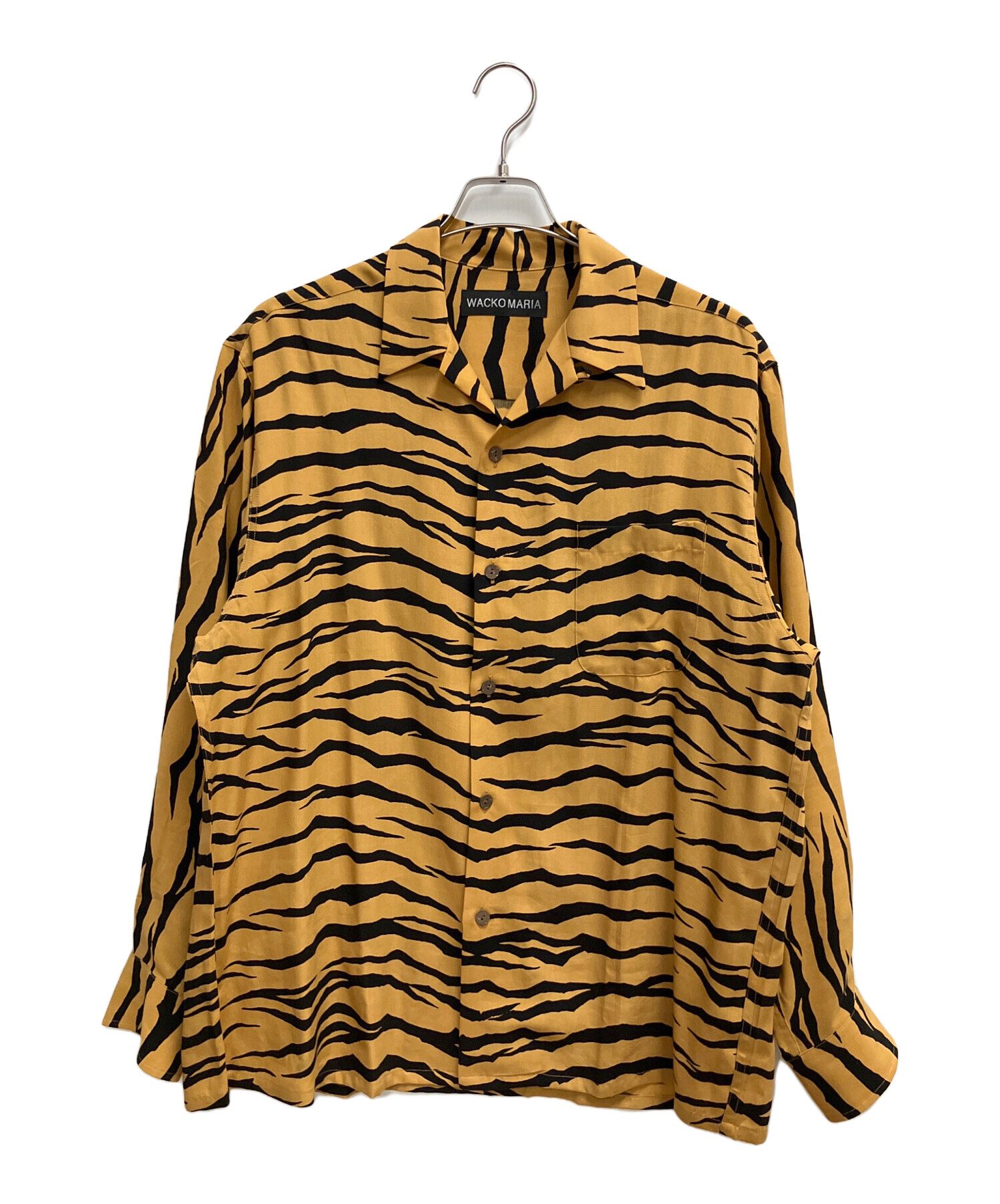 wacko maria ストライプコットンシャツ イエロー 中古・古着通販】WACKO MARIA (ワコマリア) 長袖シャツ イエロー