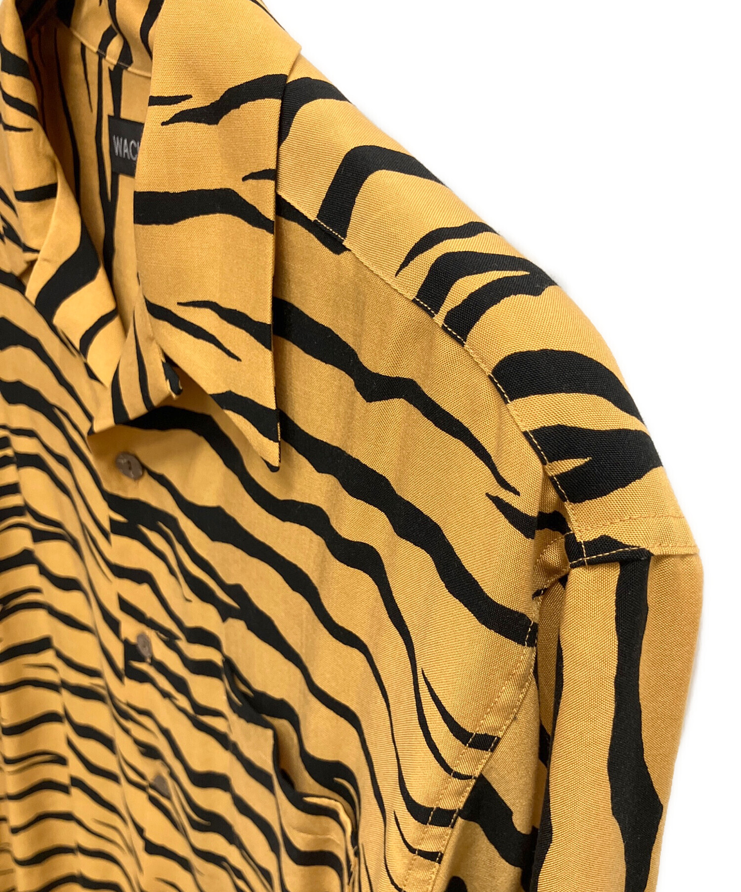 wacko maria ストライプコットンシャツ イエロー 中古・古着通販】WACKO MARIA (ワコマリア) 長袖シャツ イエロー