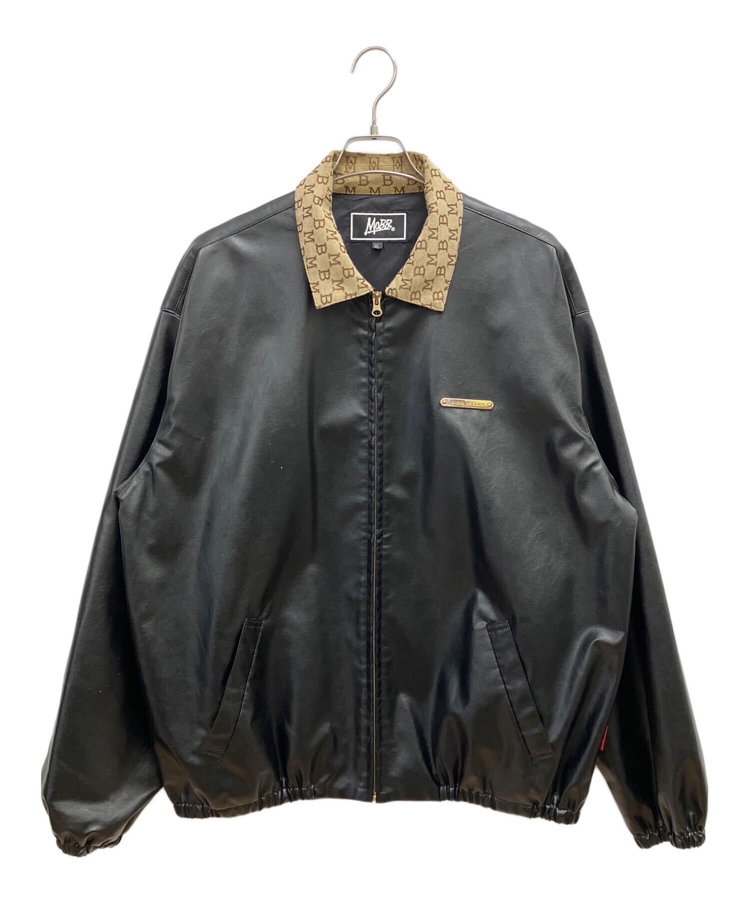 中古・古着通販】MOBB (モブ) フェイクレザージャケット ブラック 