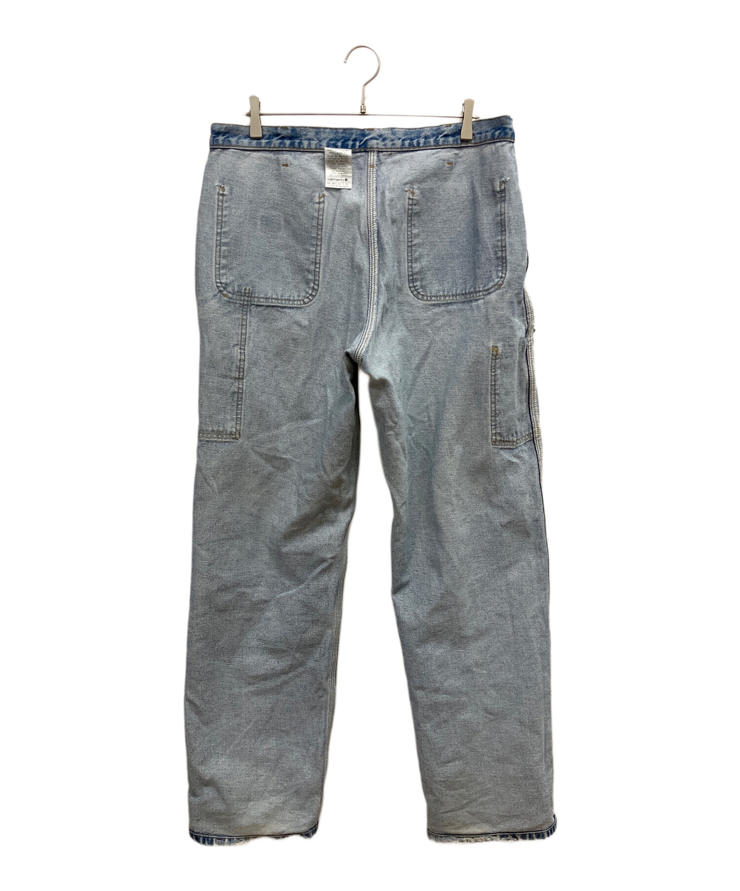 90s Carharttペインターパンツ インディゴ ライトオンス W33デニム carhartt(カーハート) 90's denim painter pants 90年代 デニム