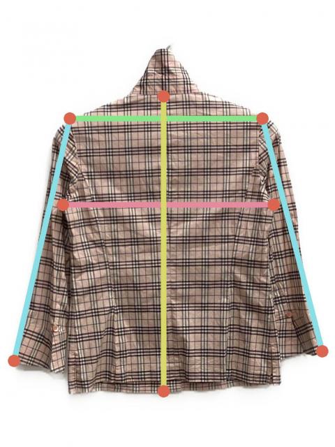 未使用品　バーバリーブルーレーベル　ノバチェック　ロング　シャツ　腰紐　ベルト 中古・古着通販】BURBERRY BLUE LABEL (バーバリー ブルー レーベル