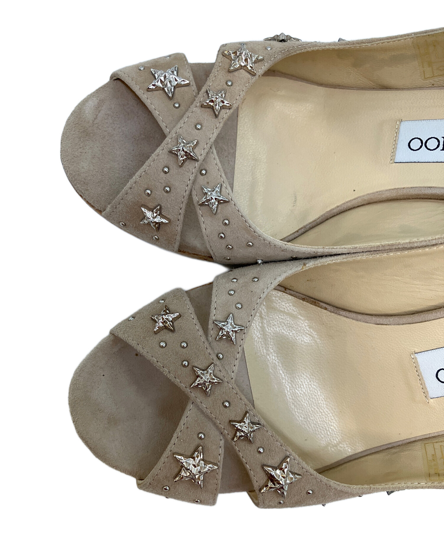 中古・古着通販】JIMMY CHOO (ジミーチュウ) スタースタッズ ウェッジ