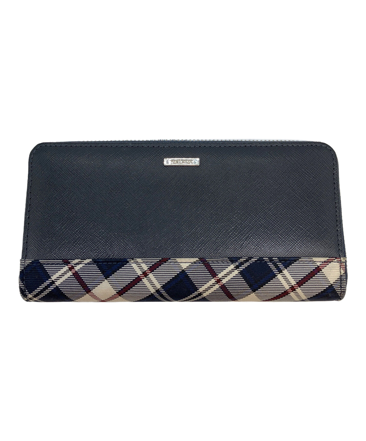 中古・古着通販】NEWYORKER (ニューヨーカー) 長財布 ネイビー