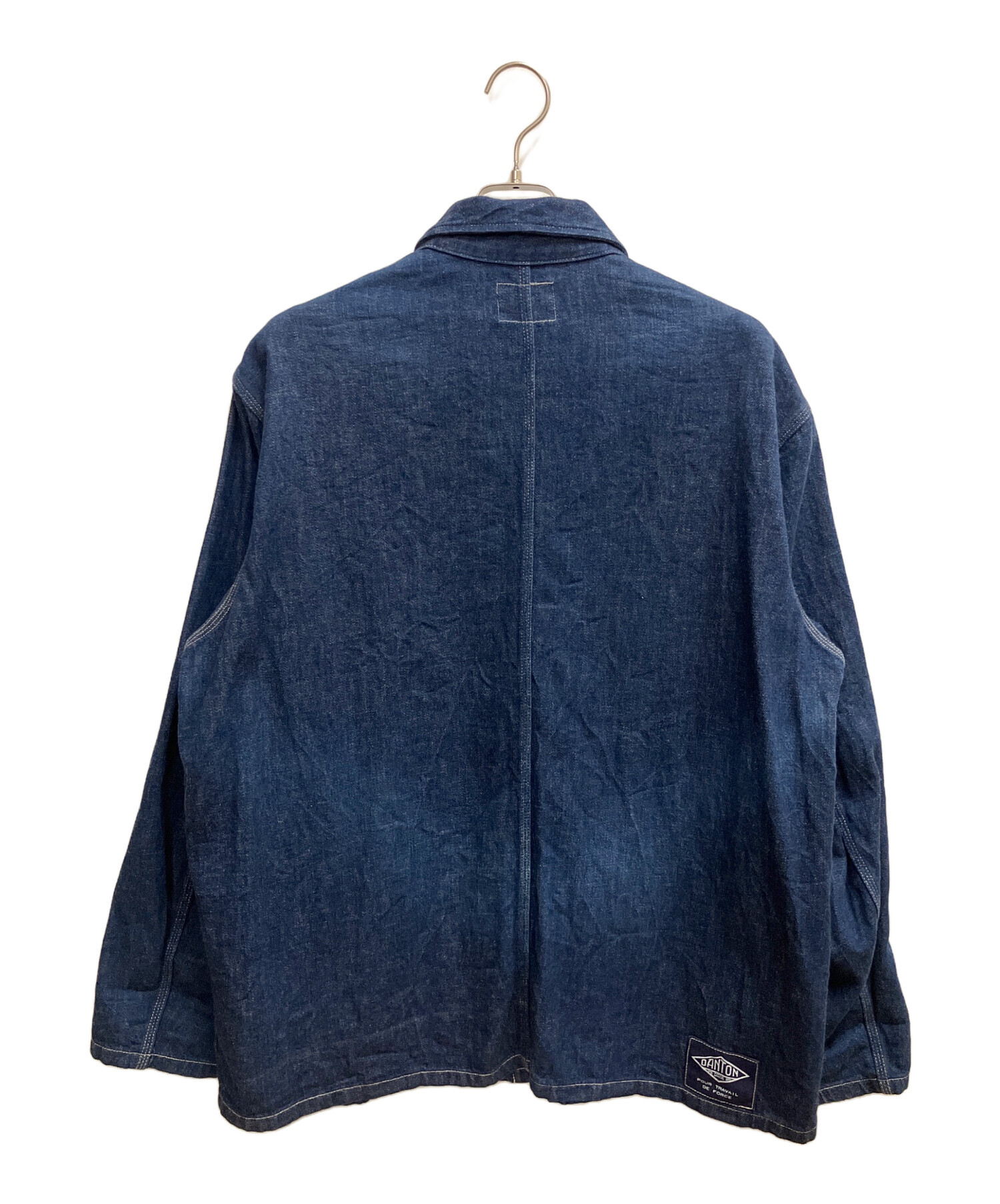 美品　DANTON ダントン　カバーオール　38 コットン インディゴ　M 楽天市場】【正規取扱店】ダントン カバーオールシャツ DANTON 10oz