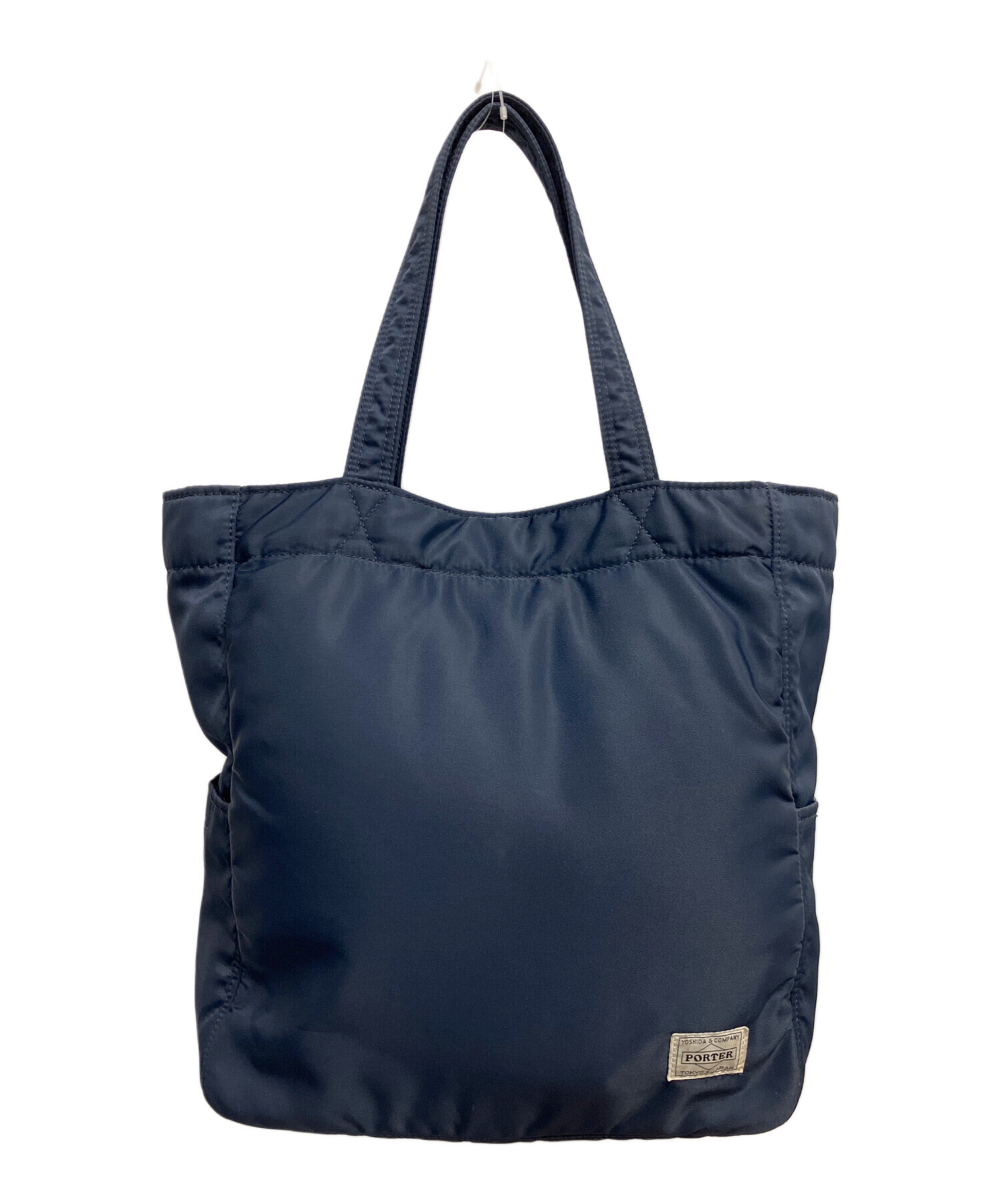 中古・古着通販】PORTER (ポーター) クリーム トートバッグ ネイビー
