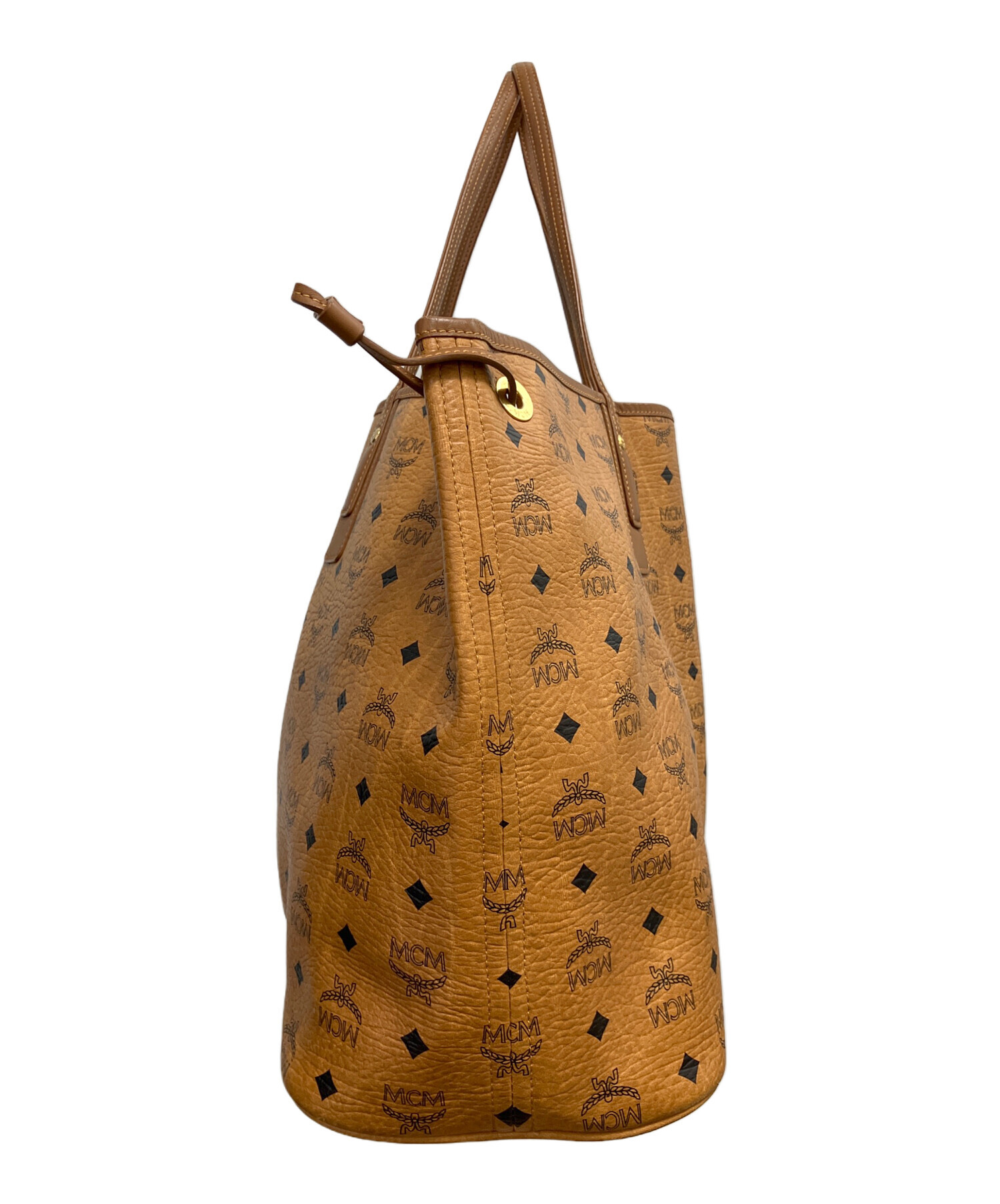 MCM トートバッグ　中古　正規品　本物 中古・古着通販】MCM (エムシーエム) トートバッグ オレンジ｜ブランド