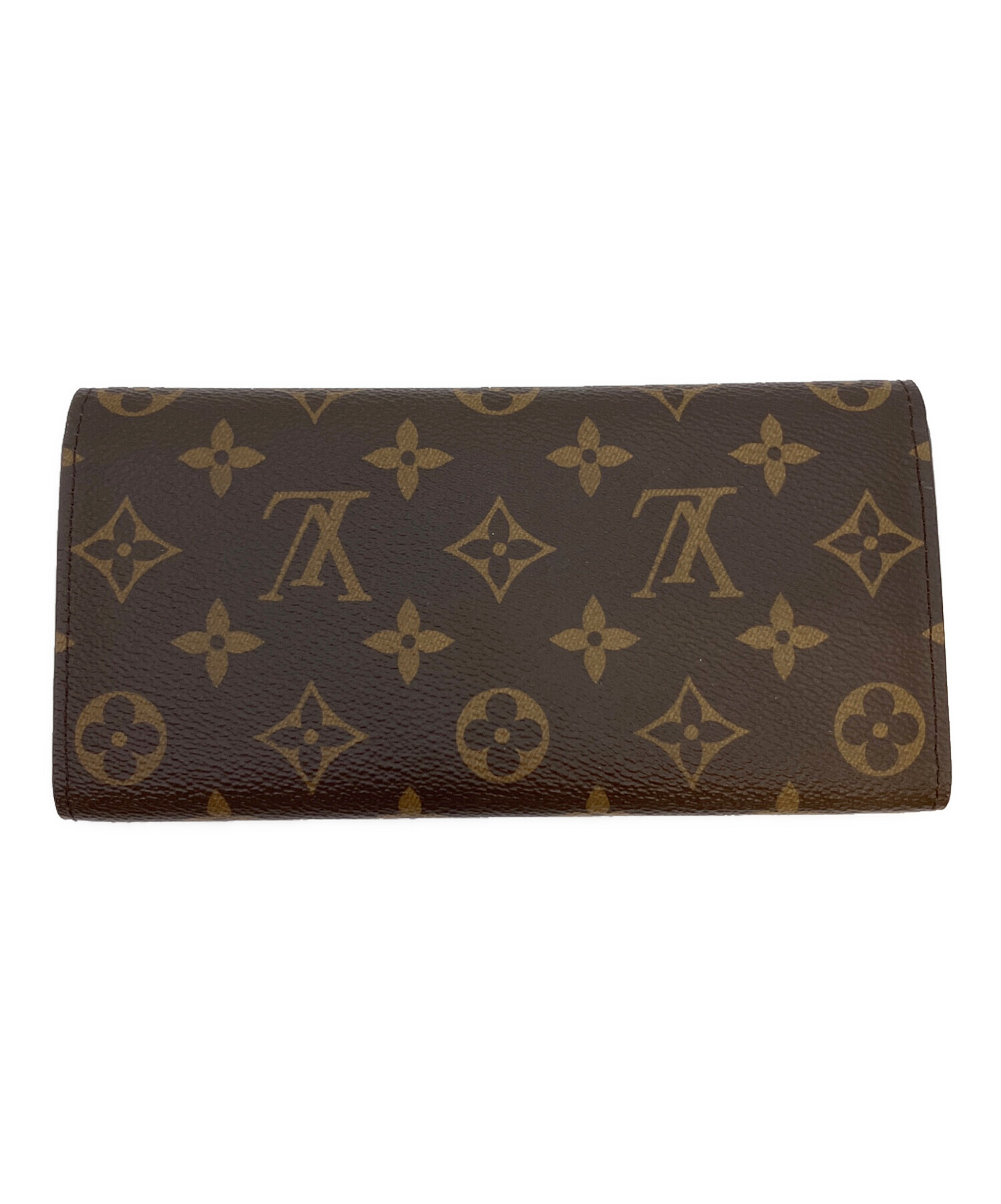 ルイ・ヴィトン LOUIS VUITTON ポルトフォイユ エミリー 二つ折り長財布 財布 レザー PVC モノグラム レディース ブラウン系 / ピンク系 M60697 【中古】 LOUIS VUITTON（ルイ・ヴィトン） 【並行輸入品】ルイヴィトン 長財布