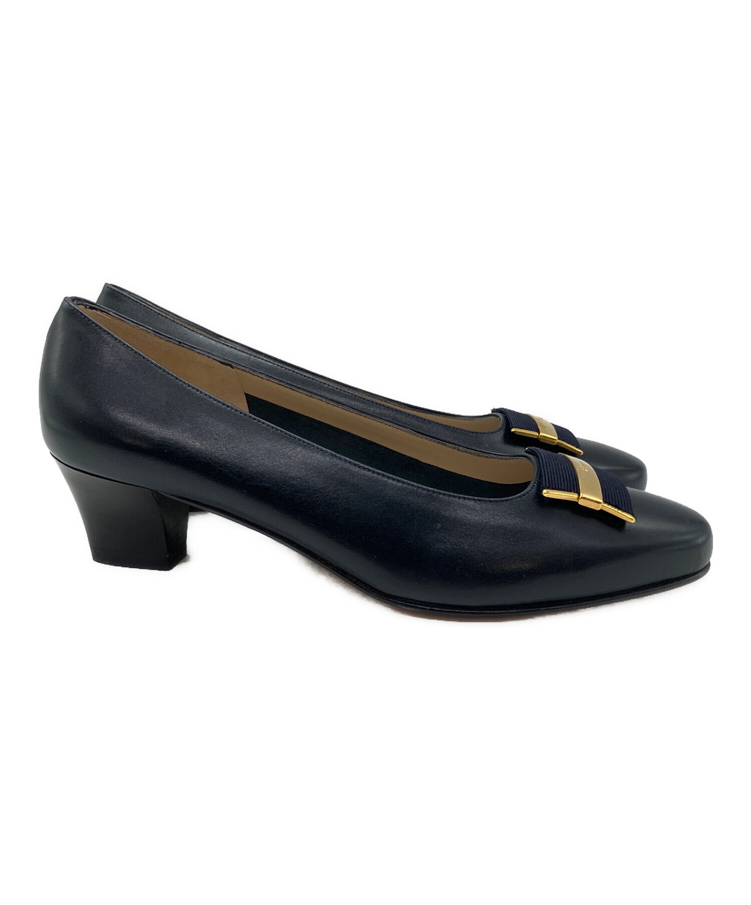 Salvatore Ferragamo ショートケープ ネイビー 中古・古着通販】Salvatore Ferragamo (サルヴァトーレ フェラガモ