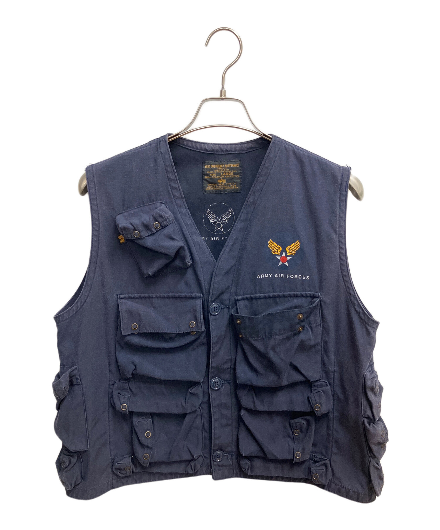 中古・古着通販】ALPHA INDUSTRIES (アルファインダストリーズ) ベスト