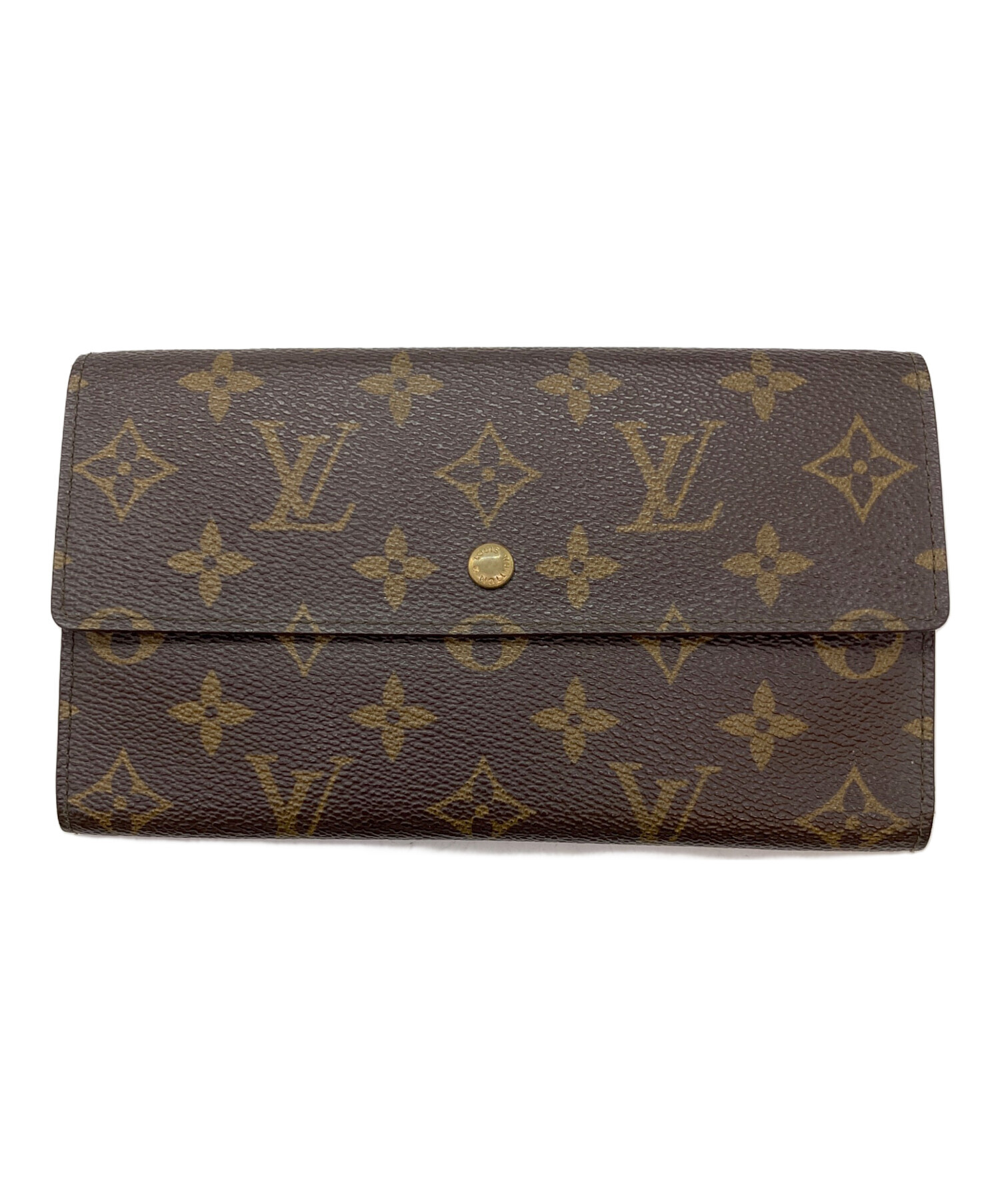 美品 LOUIS VUITTON ルイヴィトン モノグラム トレゾール 財布 中古・古着通販】LOUIS VUITTON (ルイ ヴィトン) モノグラム ポルト
