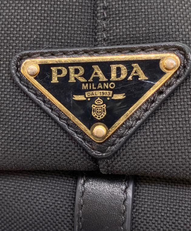 中古・古着通販】PRADA (プラダ) ロゴジャガードトートバッグ ブラック