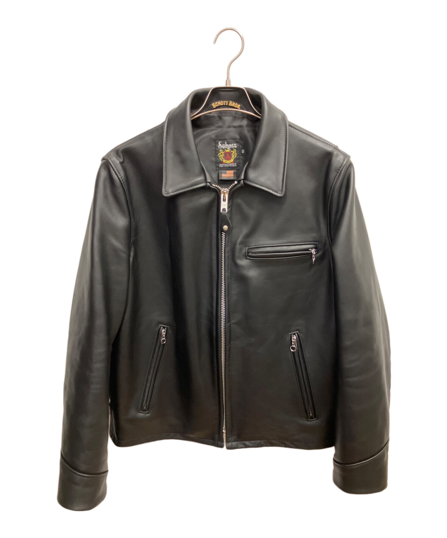 中古・古着通販】Schott (ショット) 103US TRUCKER JACKET ブラック 