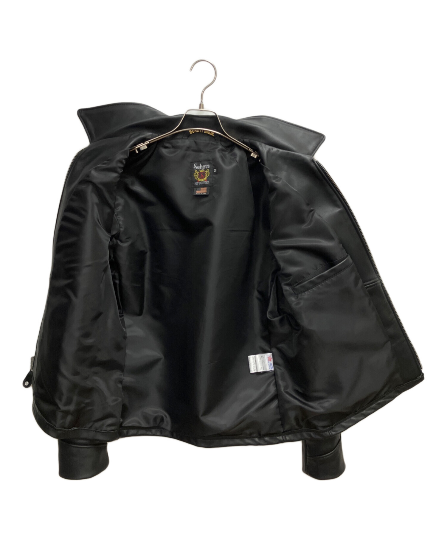 中古・古着通販】Schott (ショット) 103US TRUCKER JACKET ブラック