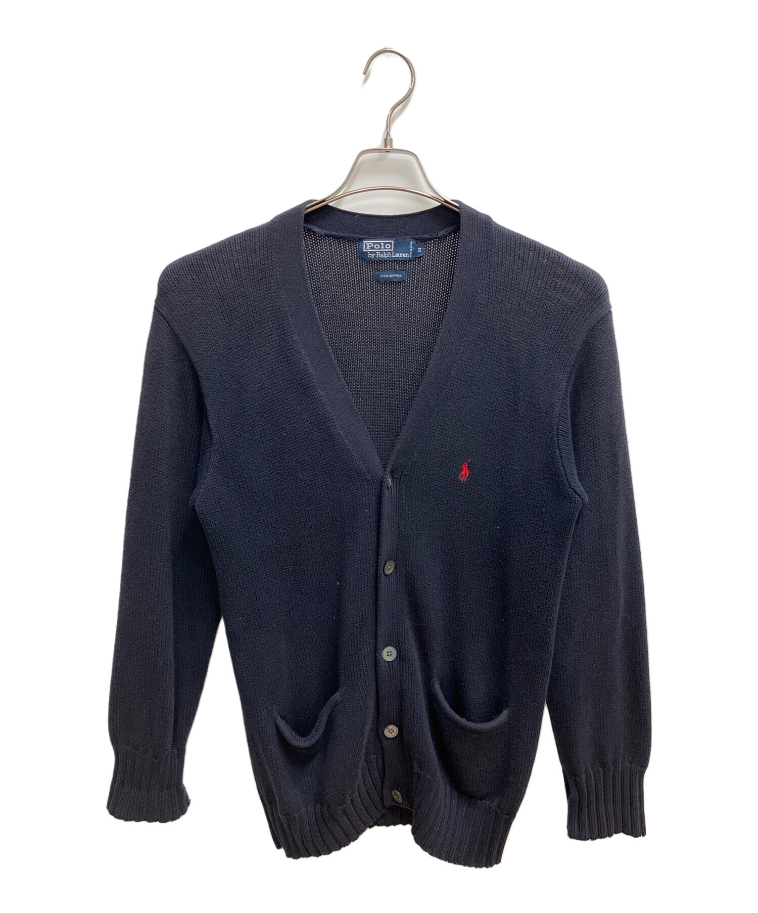 Polo Ralph Lauren ポロラルフローレン カーディガン XS 紺 【古着】【中古】 中古・古着通販】POLO RALPH LAUREN (ポロ・ラルフローレン) Vネック