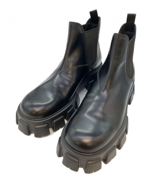 中古・古着通販】PRADA (プラダ) モノリス ブラッシュドレザー