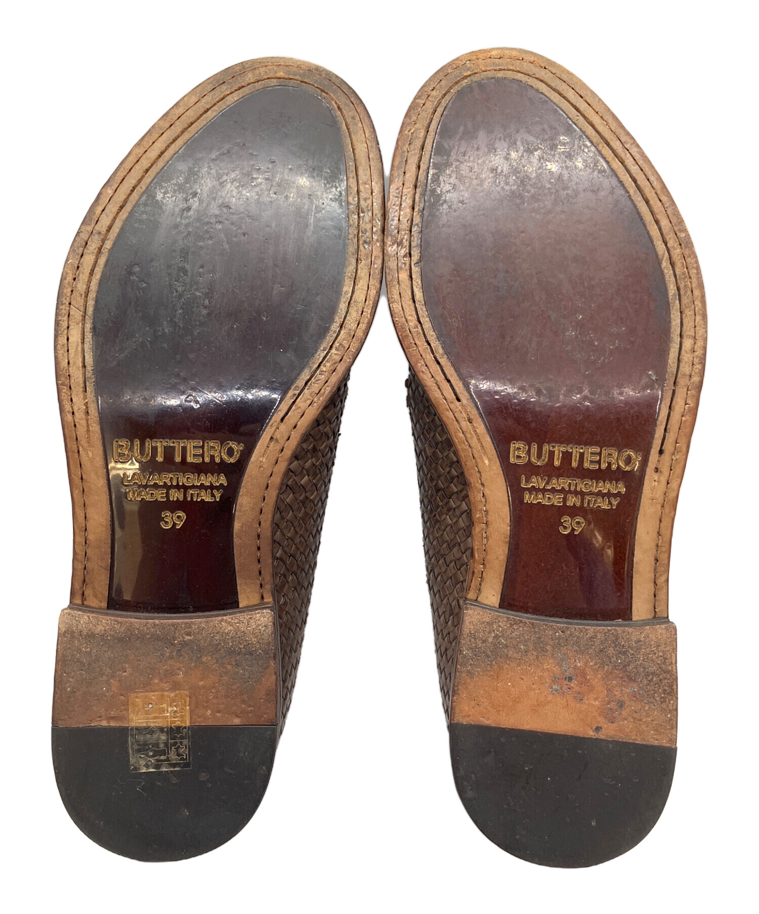 中古・古着通販】BUTTERO (ブッテロ) レザーシューズ ブラウン サイズ