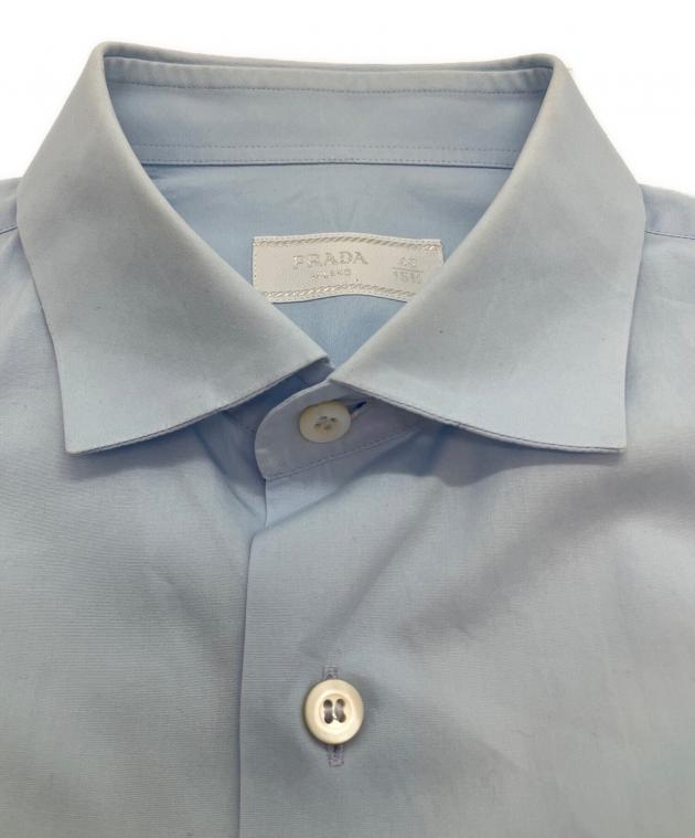 中古・古着通販】PRADA (プラダ) ワイシャツ スカイブルー サイズ:SIZE