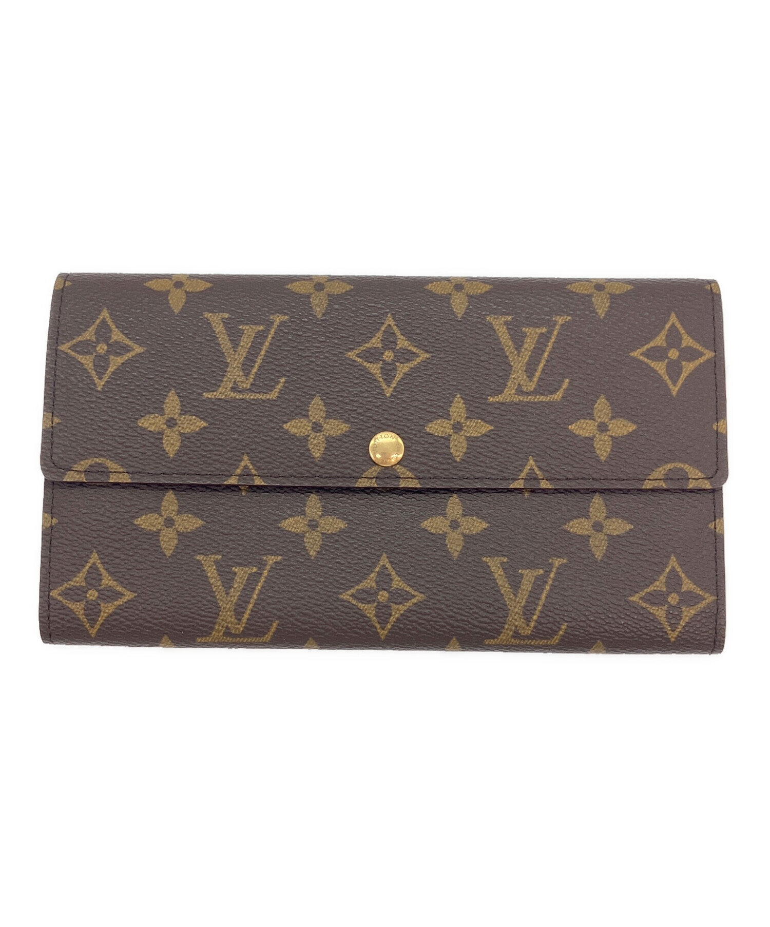 【6dc3865】ルイヴィトン 長財布 ダミエ ポルトモネクレディ N61726 エベヌ【中古】レディース LOUIS VUITTON（ルイ・ヴィトン） 【6dc3865】ルイヴィトン 長財布