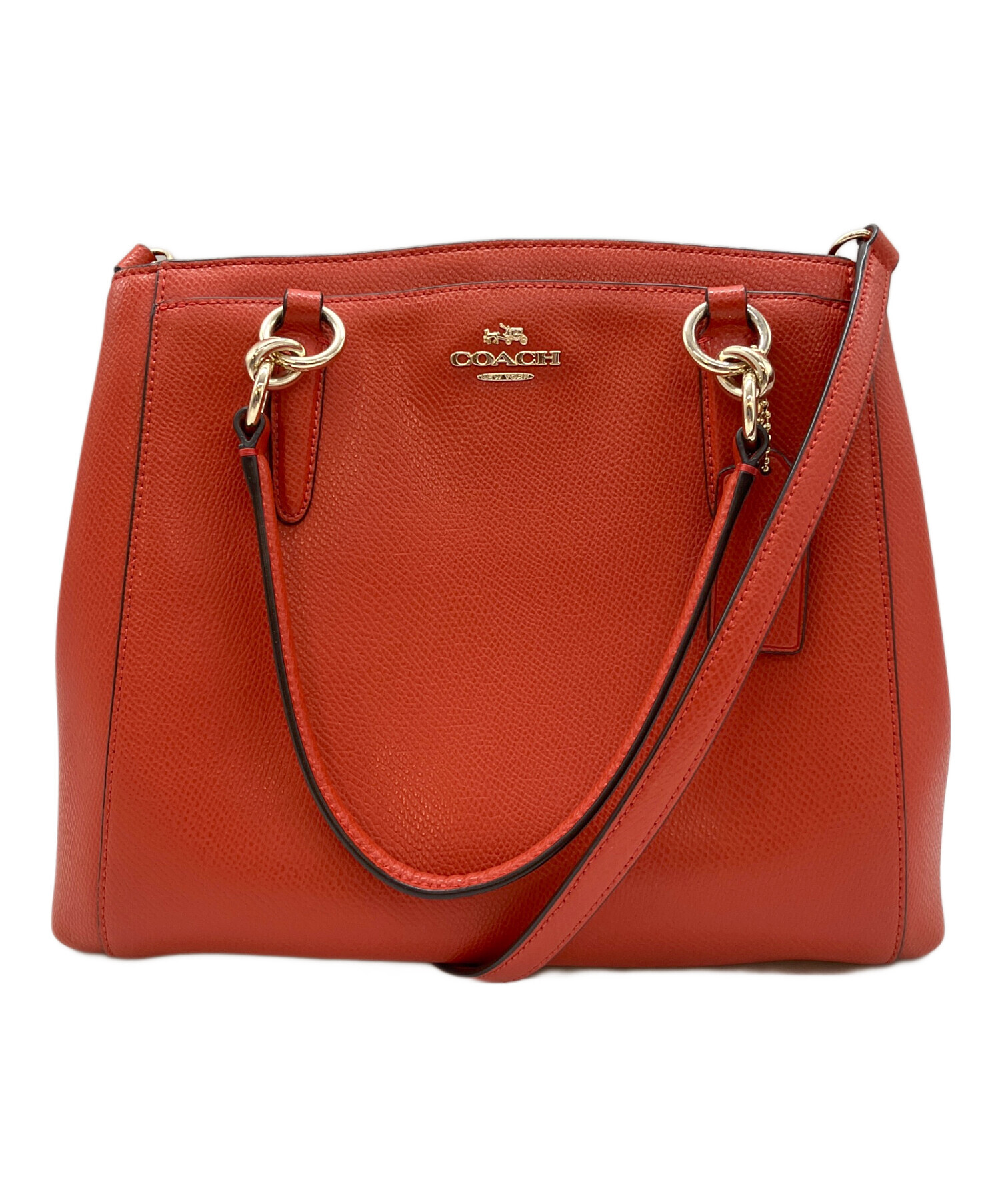 コーチ2wayバック未使用品 中古・古着通販】COACH (コーチ) 2WAYバッグ レッド｜ブランド・古着