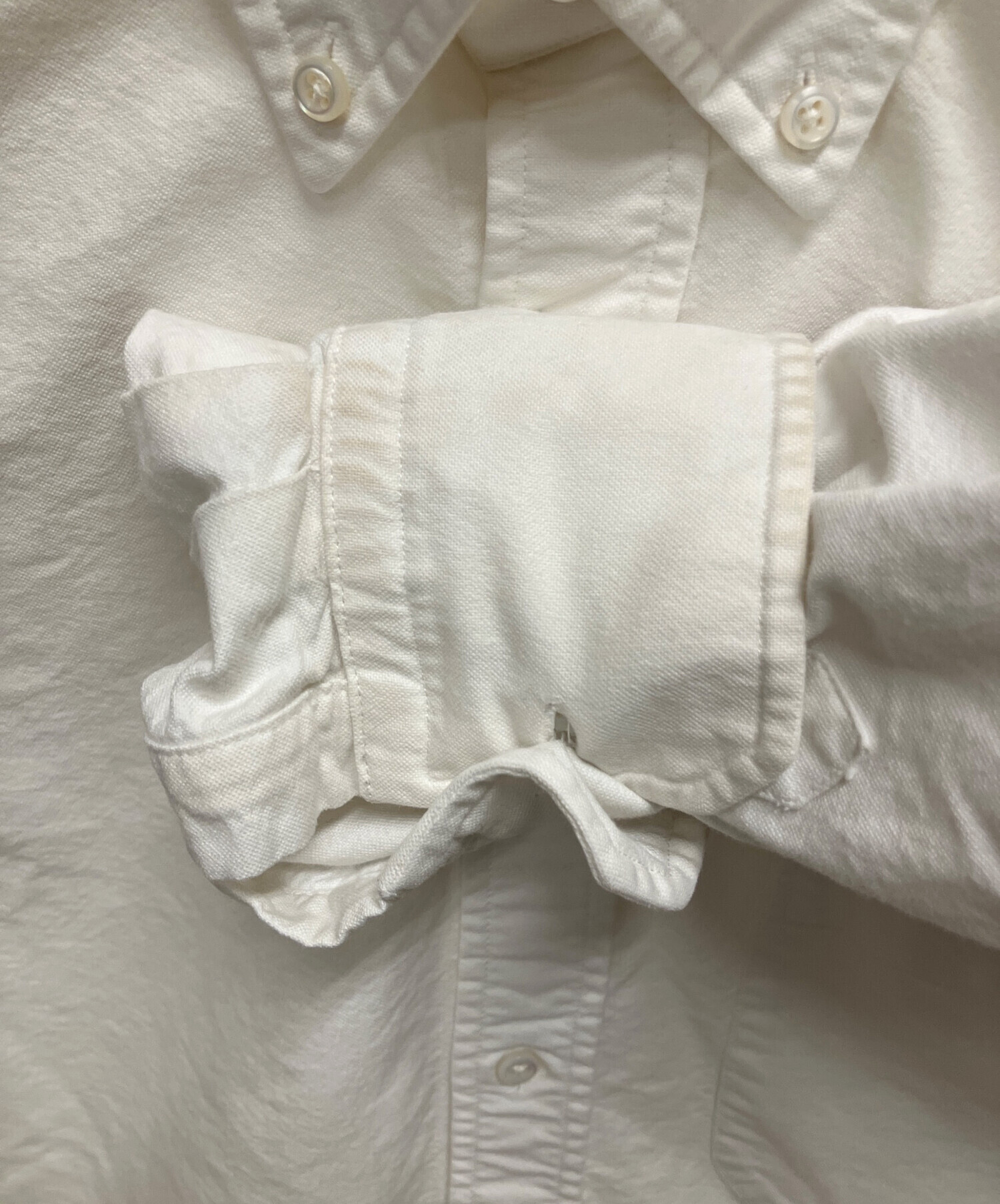 THOM BROWNE トムブラウン ブラウス 38(S位) 白 【古着】【中古】 中古・古着通販】Thom Browne (トムブラウン) 長袖シャツ ホワイト