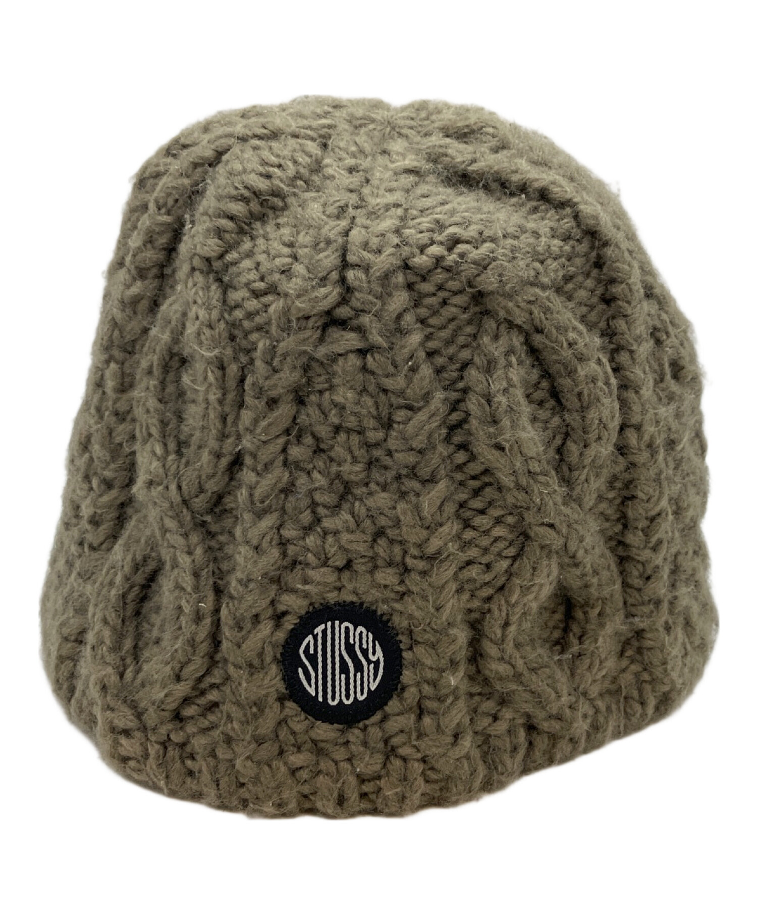中古・古着通販】stussy (ステューシー) SKULLCAP CABLE KNIT グレー 
