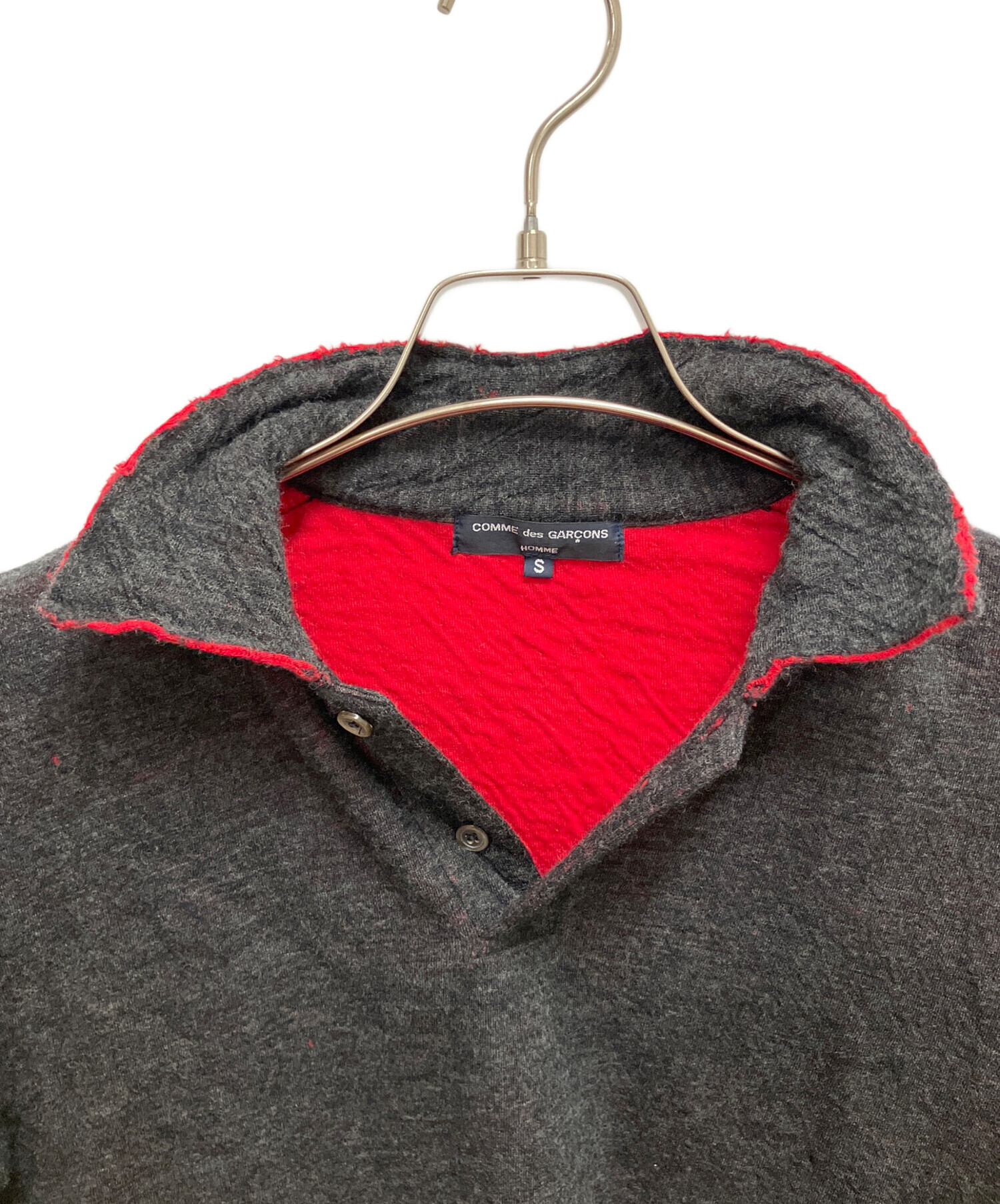 コム デ ギャルソン オム ポロシャツ　08SS オールドイングリッシュ S 中古・古着通販】COMME des GARCONS HOMME (コムデギャルソン オム