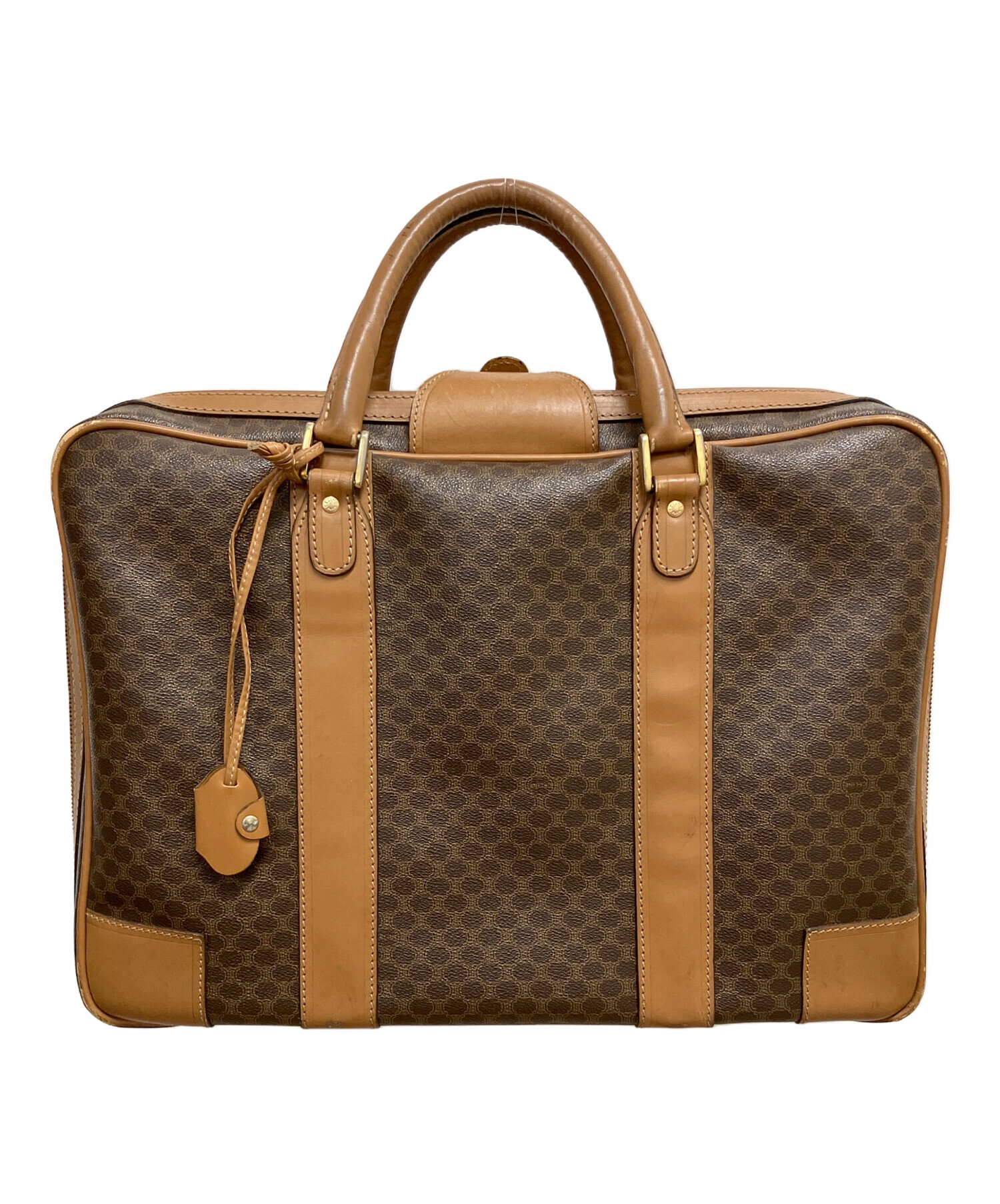 中古・古着通販】CELINE (セリーヌ) マカダム トラベルバッグ ブラウン