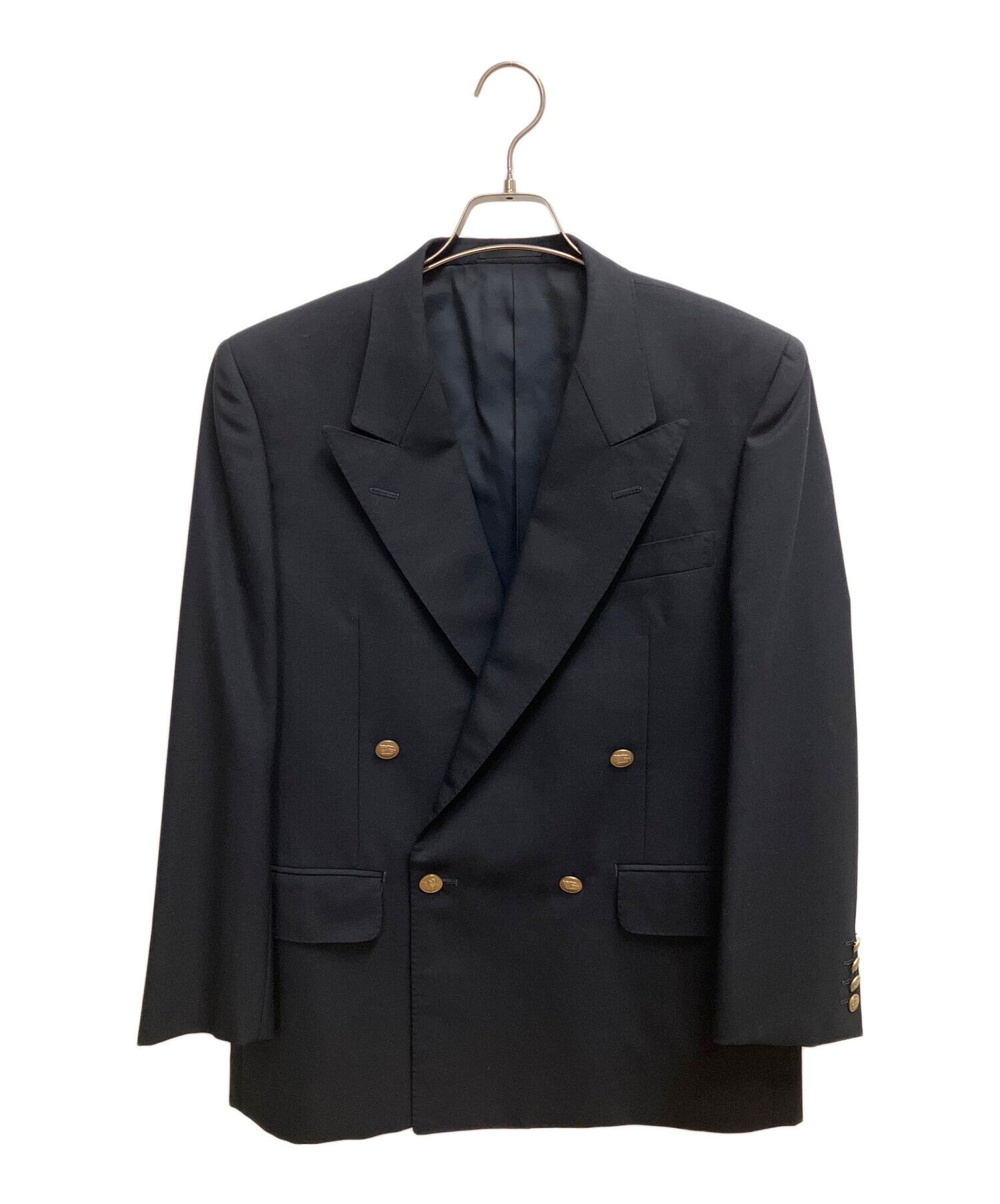 186005 現状品 BURBERRY バーバリーズ テーラードジャケット 黒（裏地はネイビー） [A1000025391151A] 中古・古着通販】Burberry's (バーバリー) テーラードジャケット