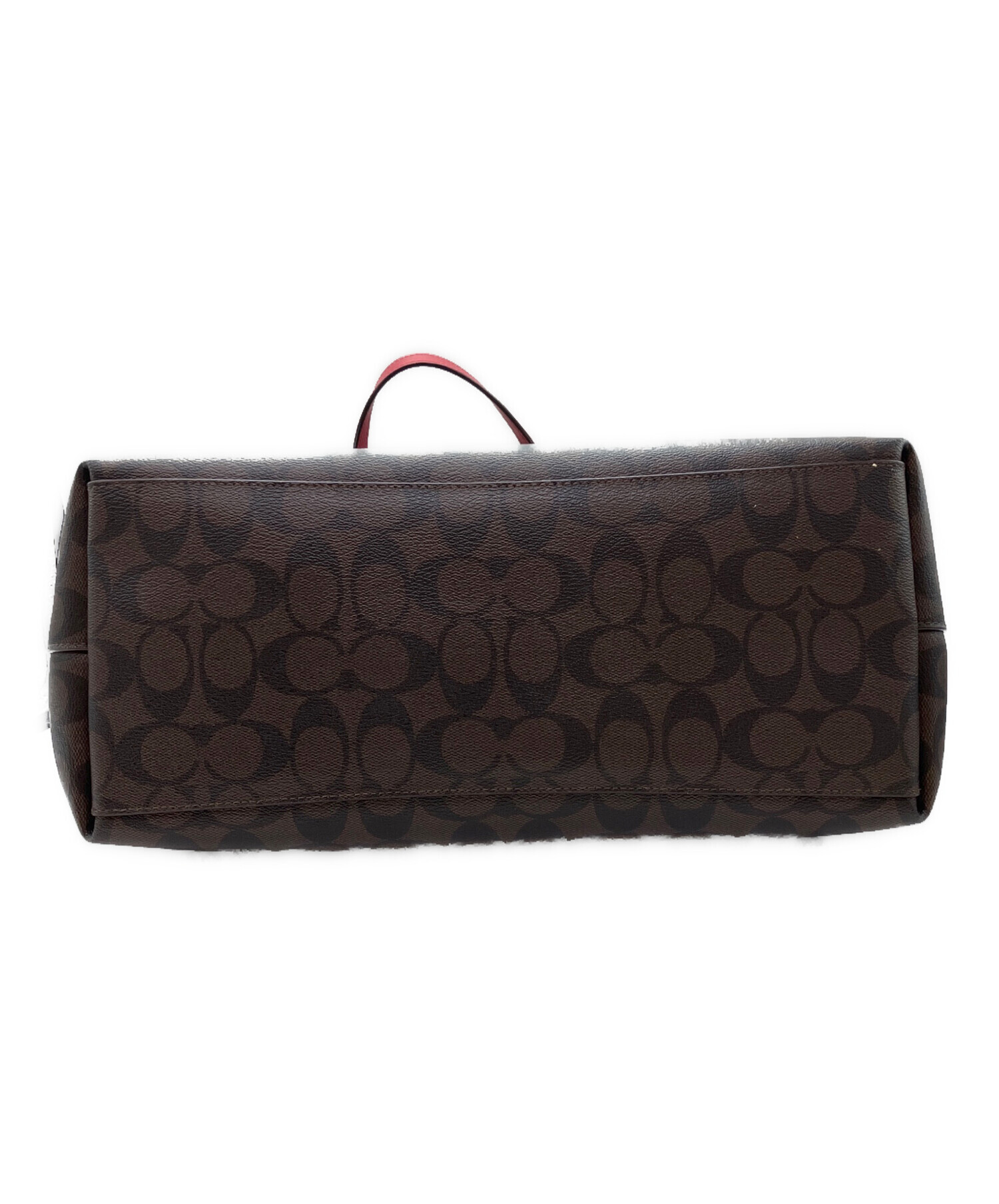 コーチ　トートバッグ　used 中古・古着通販】COACH (コーチ) トートバッグ ブラウン×レッド