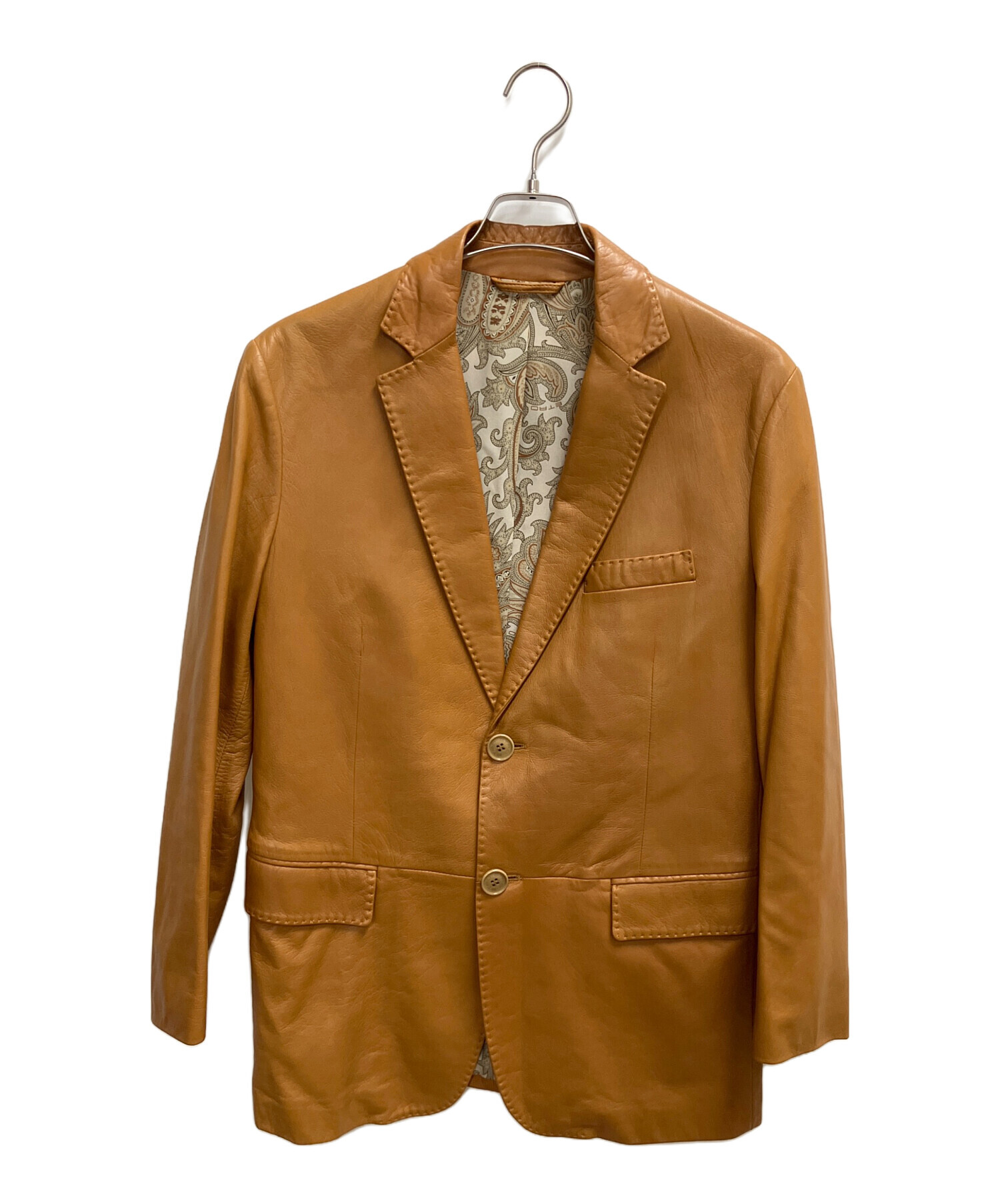 ハオ【M1】ETRO エトロ テーラードジャケット 中古・古着通販】ETRO (エトロ) VIA SPARTACO 3レザーテーラード