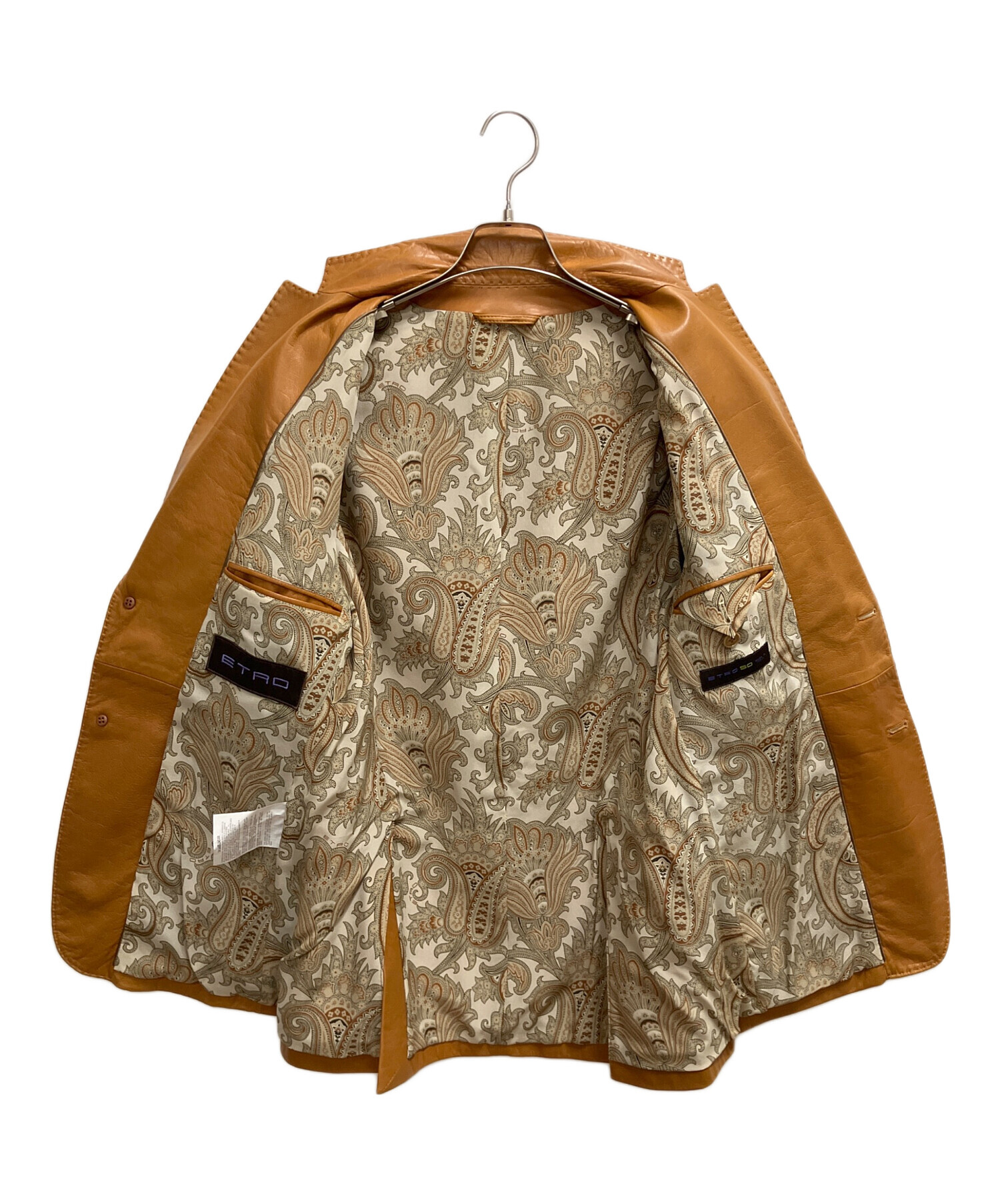 中古・古着通販】ETRO (エトロ) VIA SPARTACO 3レザーテーラード