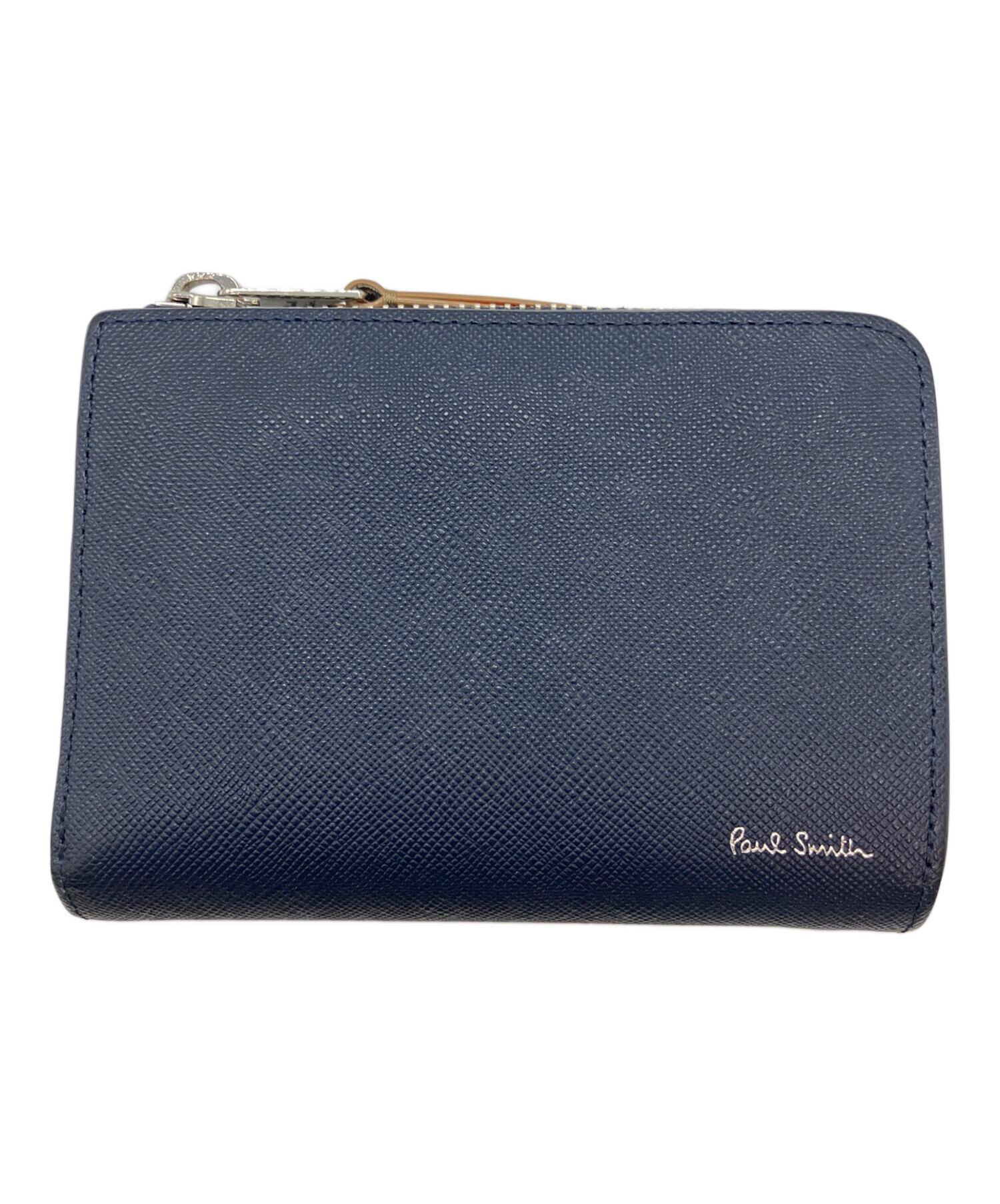 中古・古着通販】PAUL SMITH (ポールスミス) 2つ折り財布 ネイビー