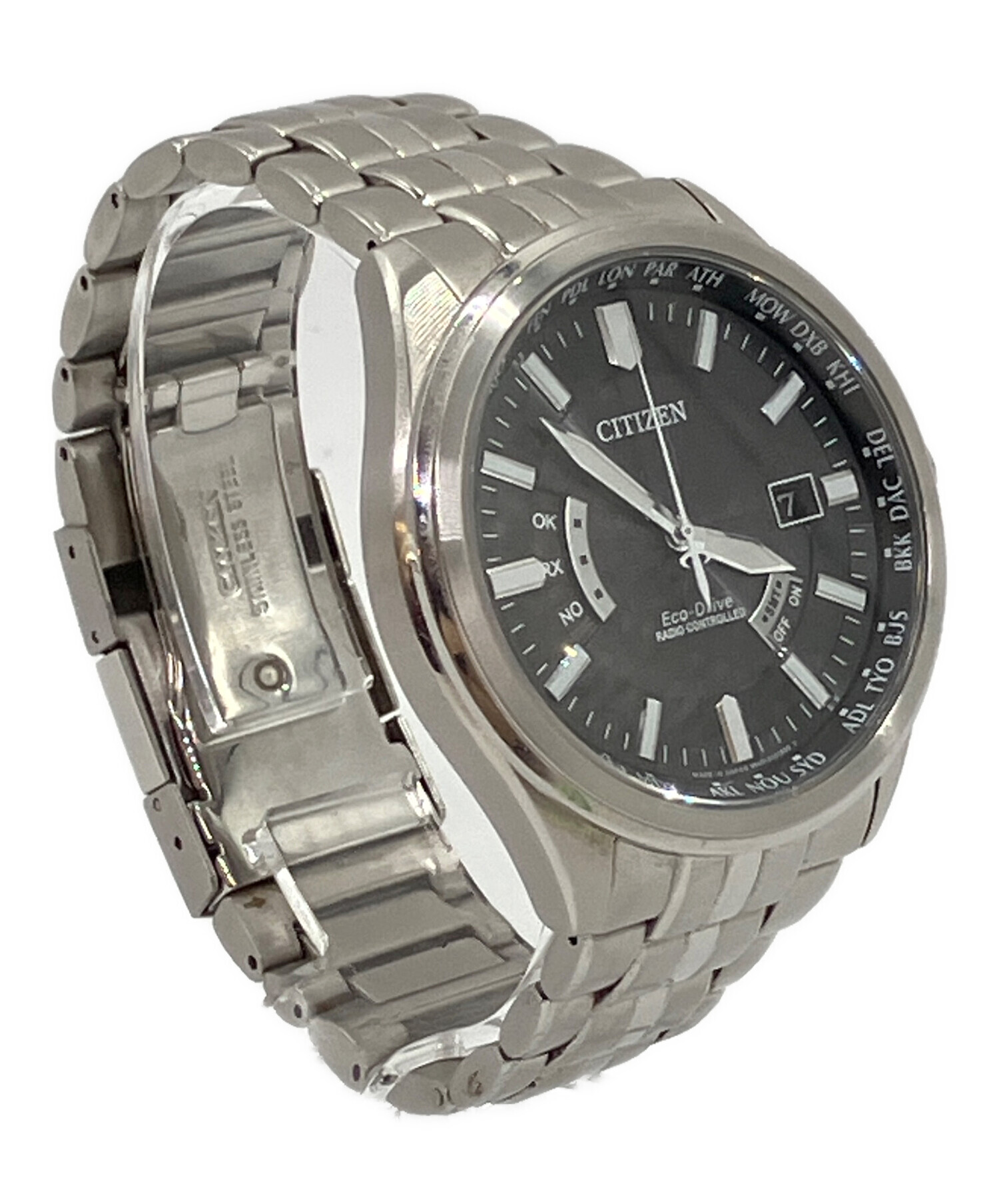 中古・古着通販】CITIZEN (シチズン) エコドライブ 腕時計 ブラック