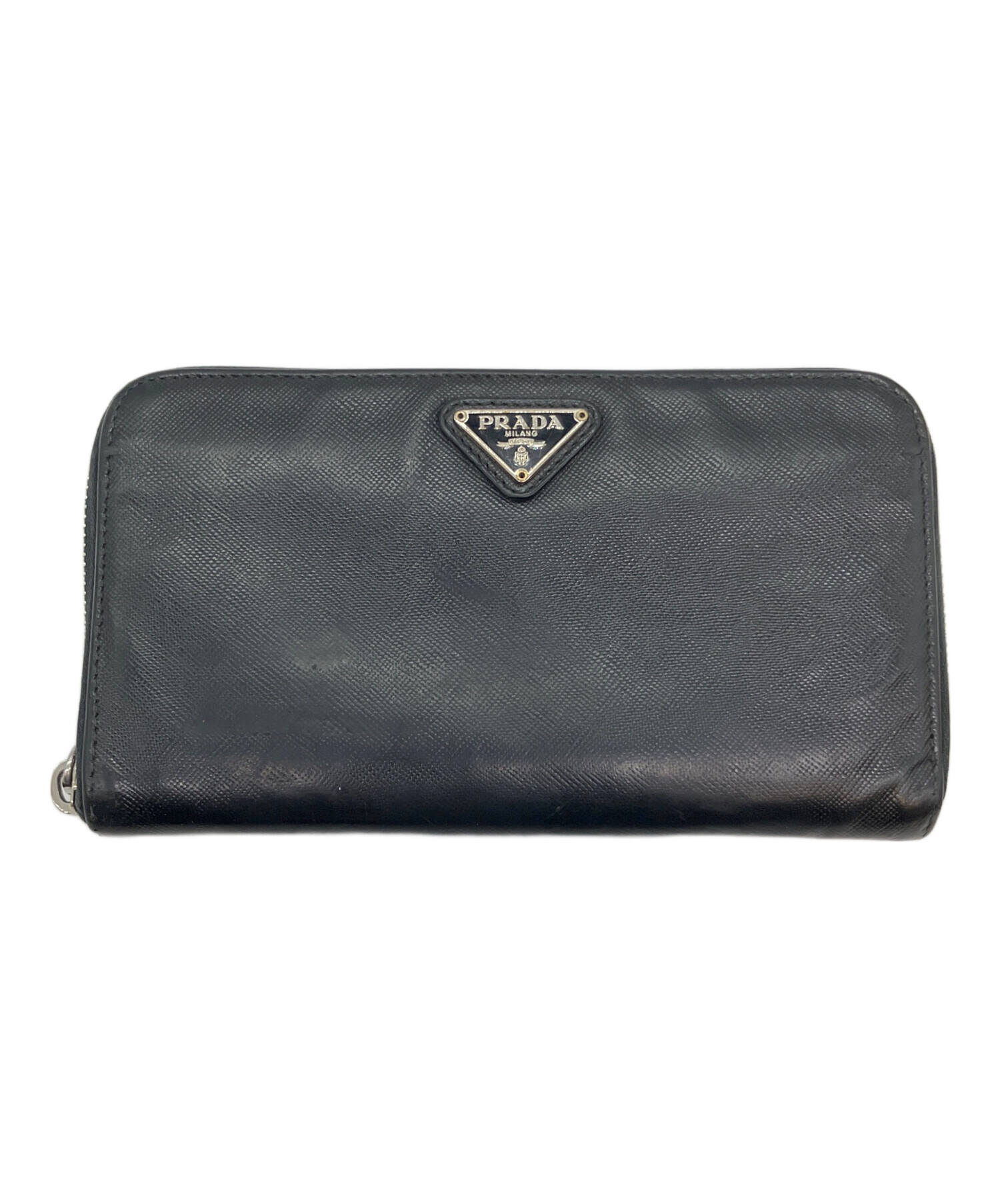 中古・古着通販】PRADA (プラダ) サフィアーノ ラウンドファスナー