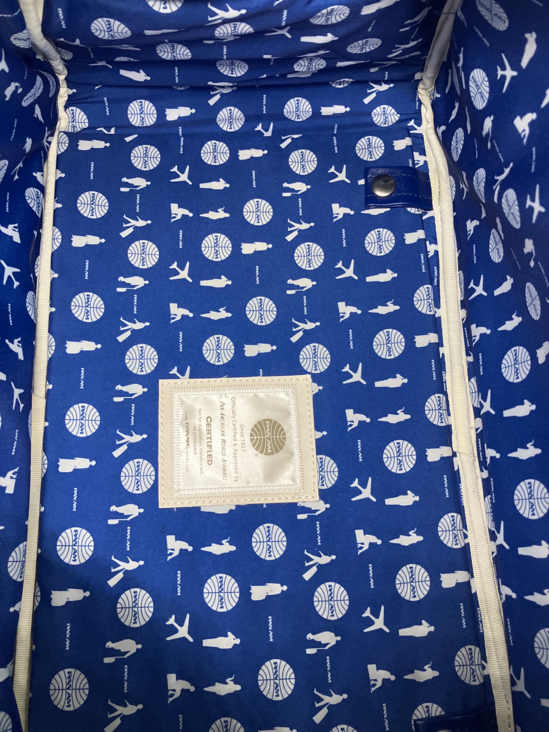 中古・古着通販】PAN AM (パンナム) ボストンバッグ ブルー×ホワイト